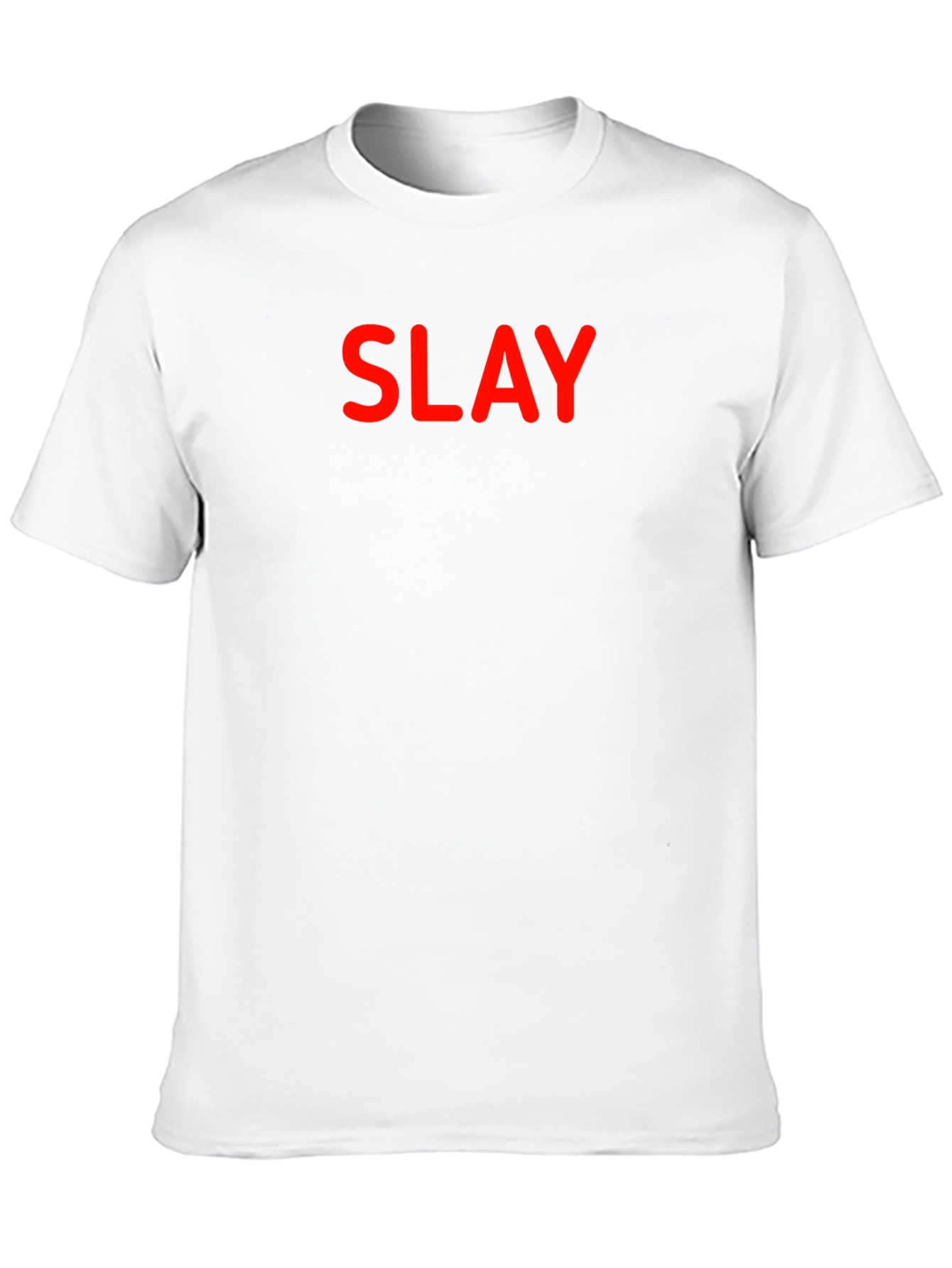 Black Slay Black T-Shirt - Bold Red Graphic Tee view 10