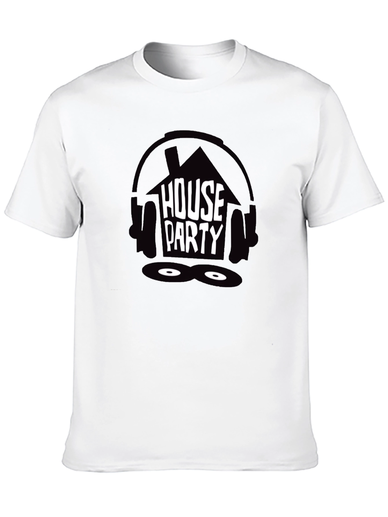 Black House Party Black Graphic Tee view 10