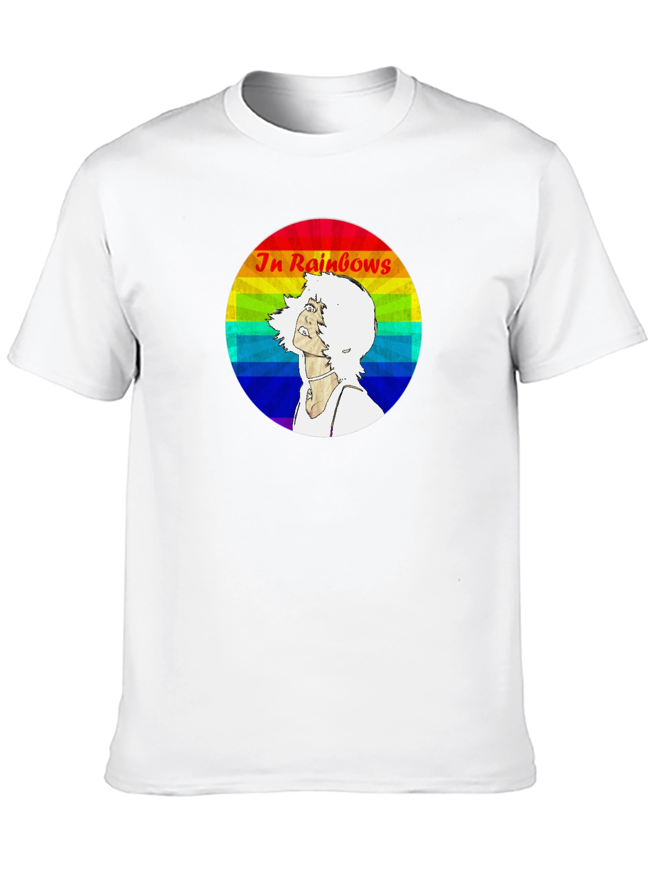 Black In Rainbows Graphic T-Shirt - Black Cotton Blend view 10