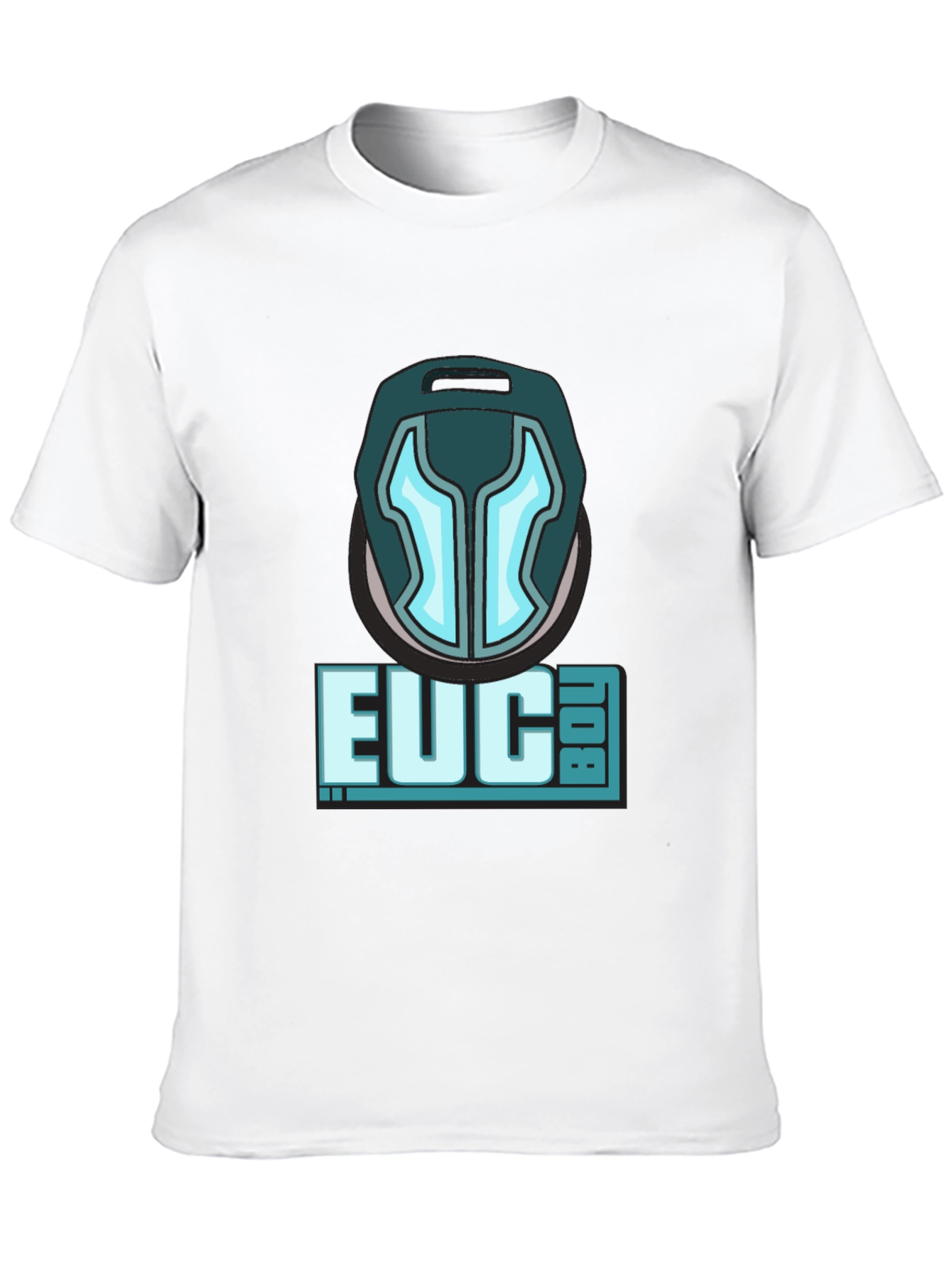 Black EUC Boy Graphic T-Shirt - Electric Unicycle Rider Tee view 10