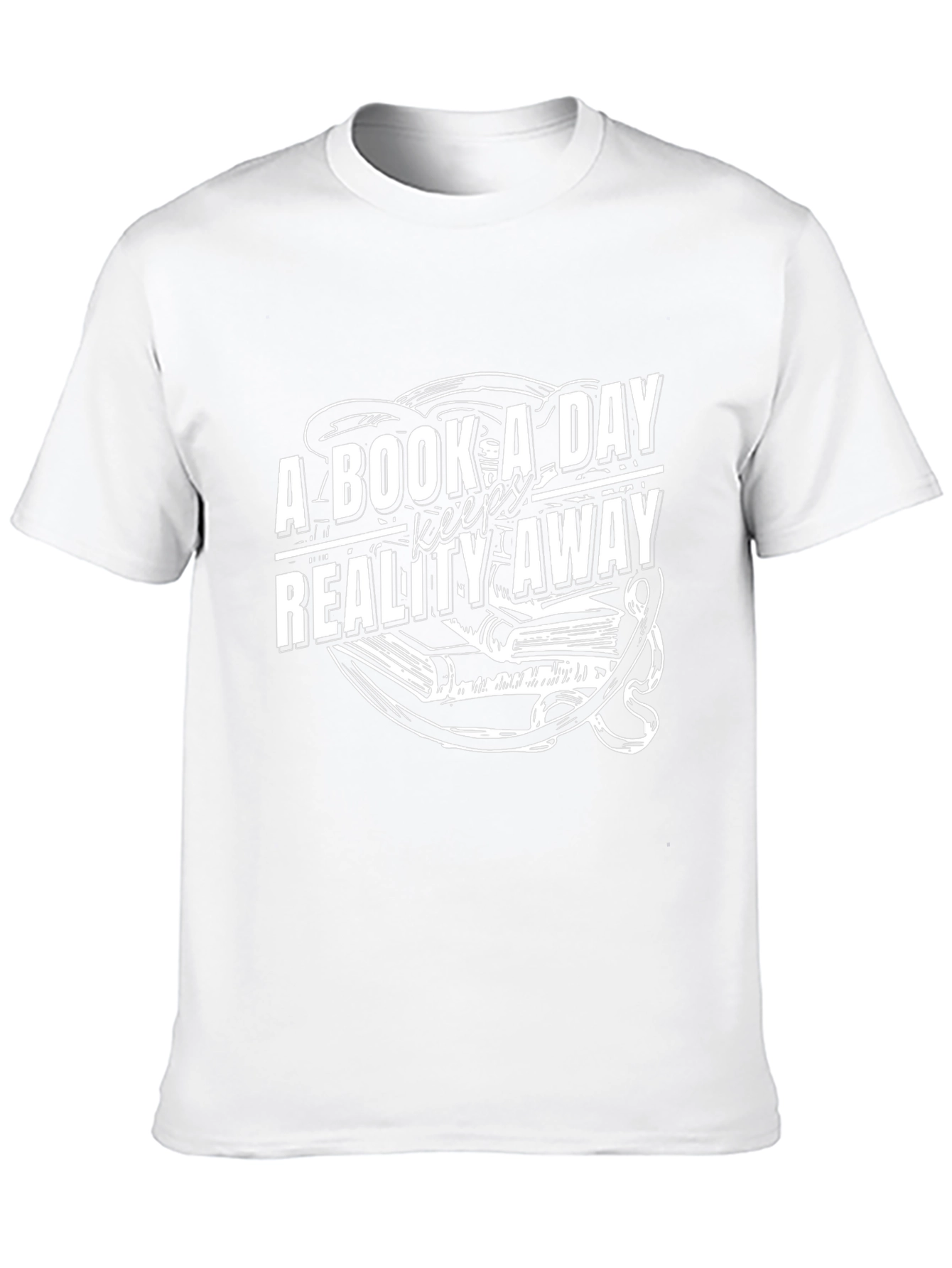 Black Book A Day Keeps Reality Away T-Shirt view 10