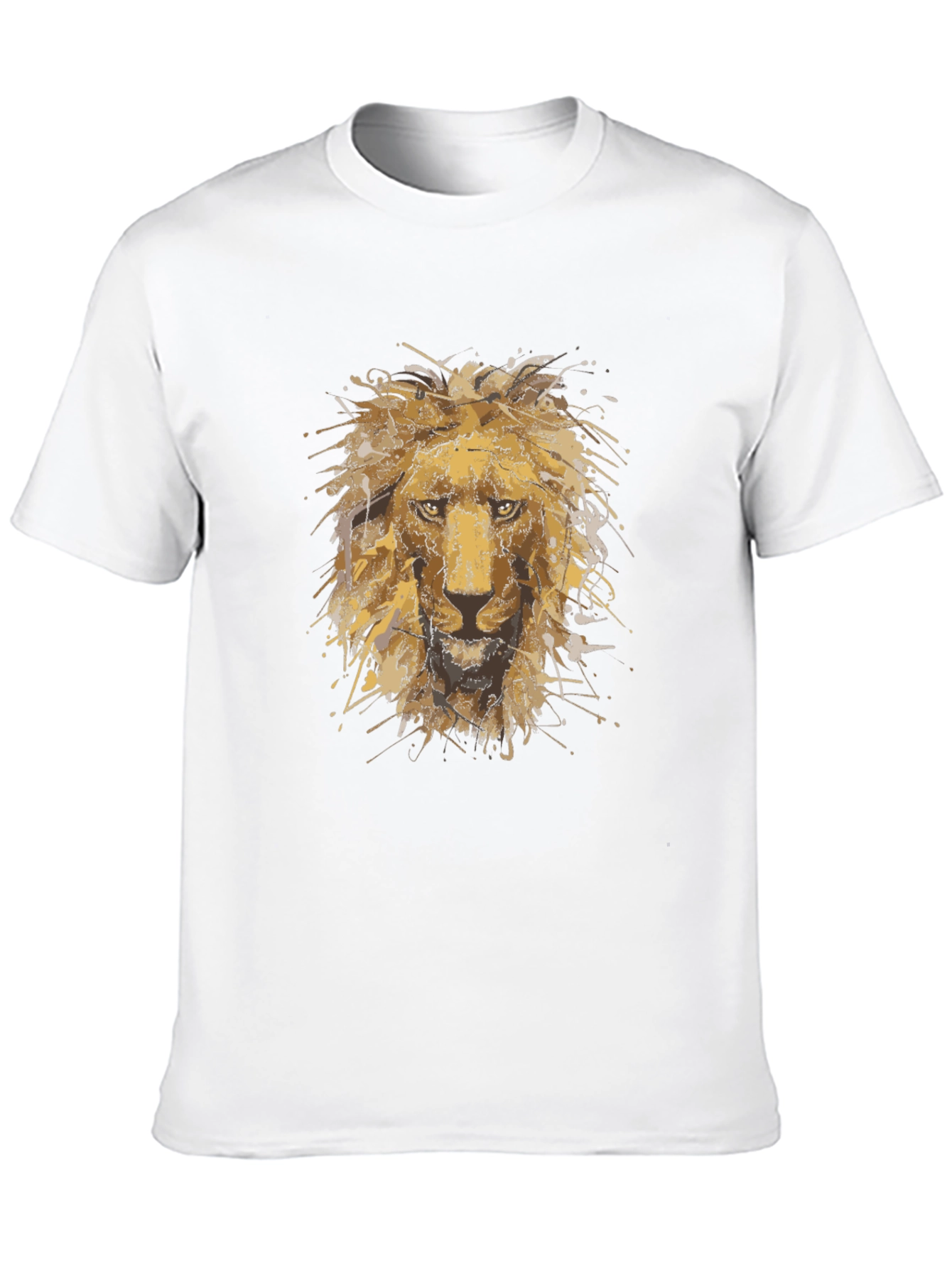 Black Lion Head Graphic T-Shirt - Bold Black Tee view 10