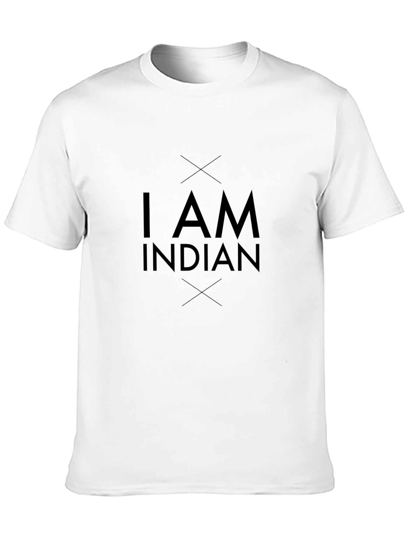 Black I am Indian T-Shirt view 10