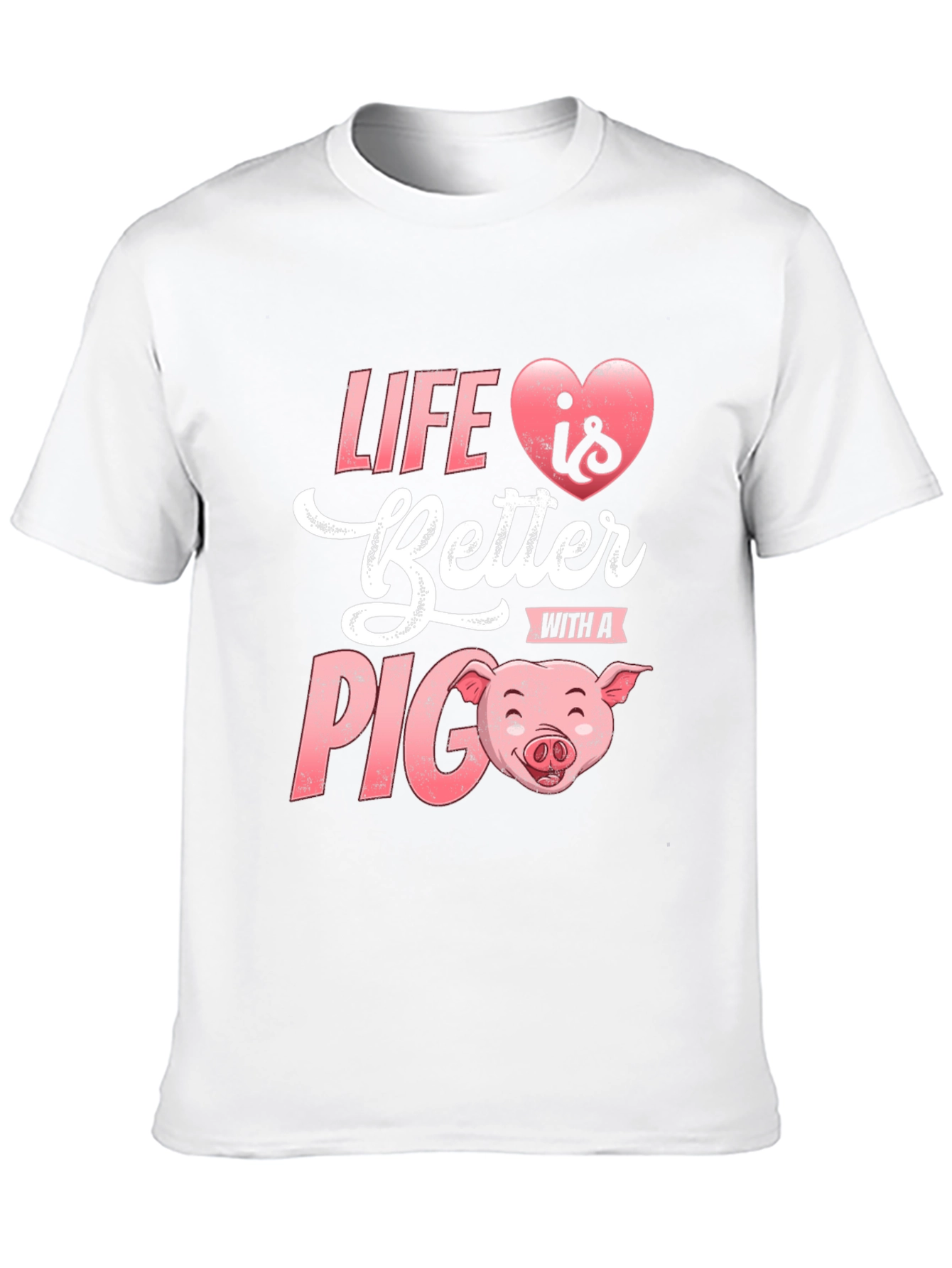 Black Life Is Better With A Pig Graphic T-Shirt view 10