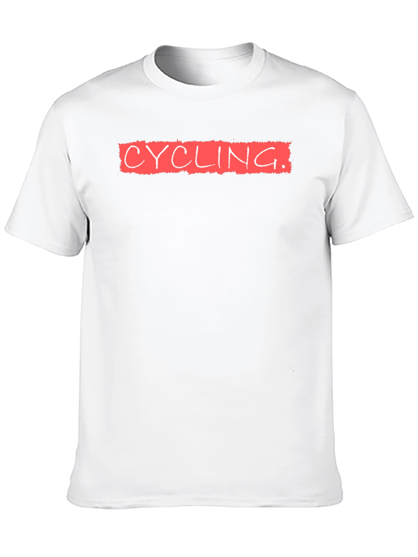 Black Cycling Tee - Red Text on Black - Unisex view 10