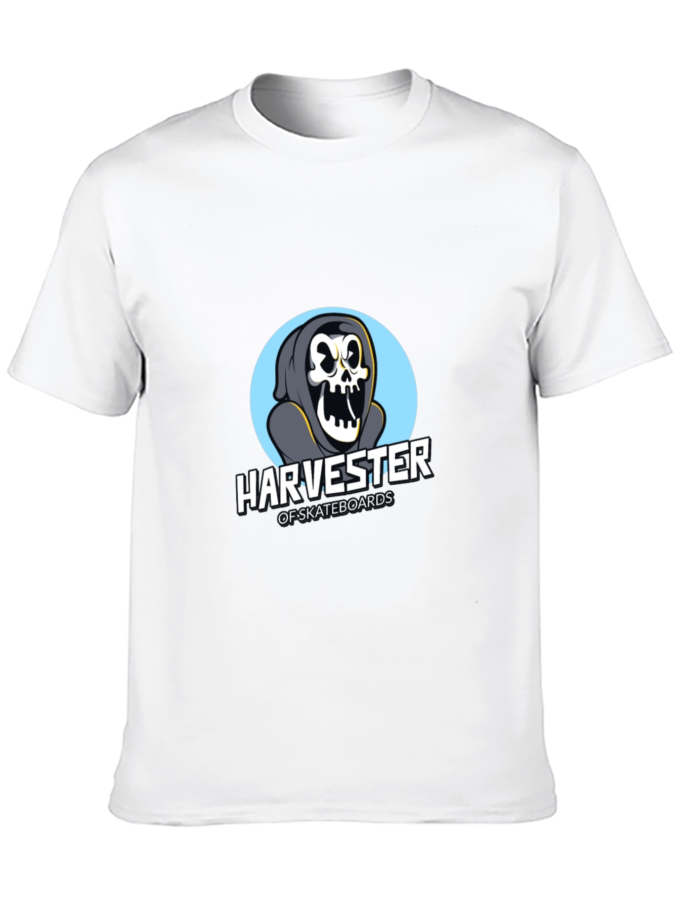 Black Harvester of Skateboards Graphic Tee view 10