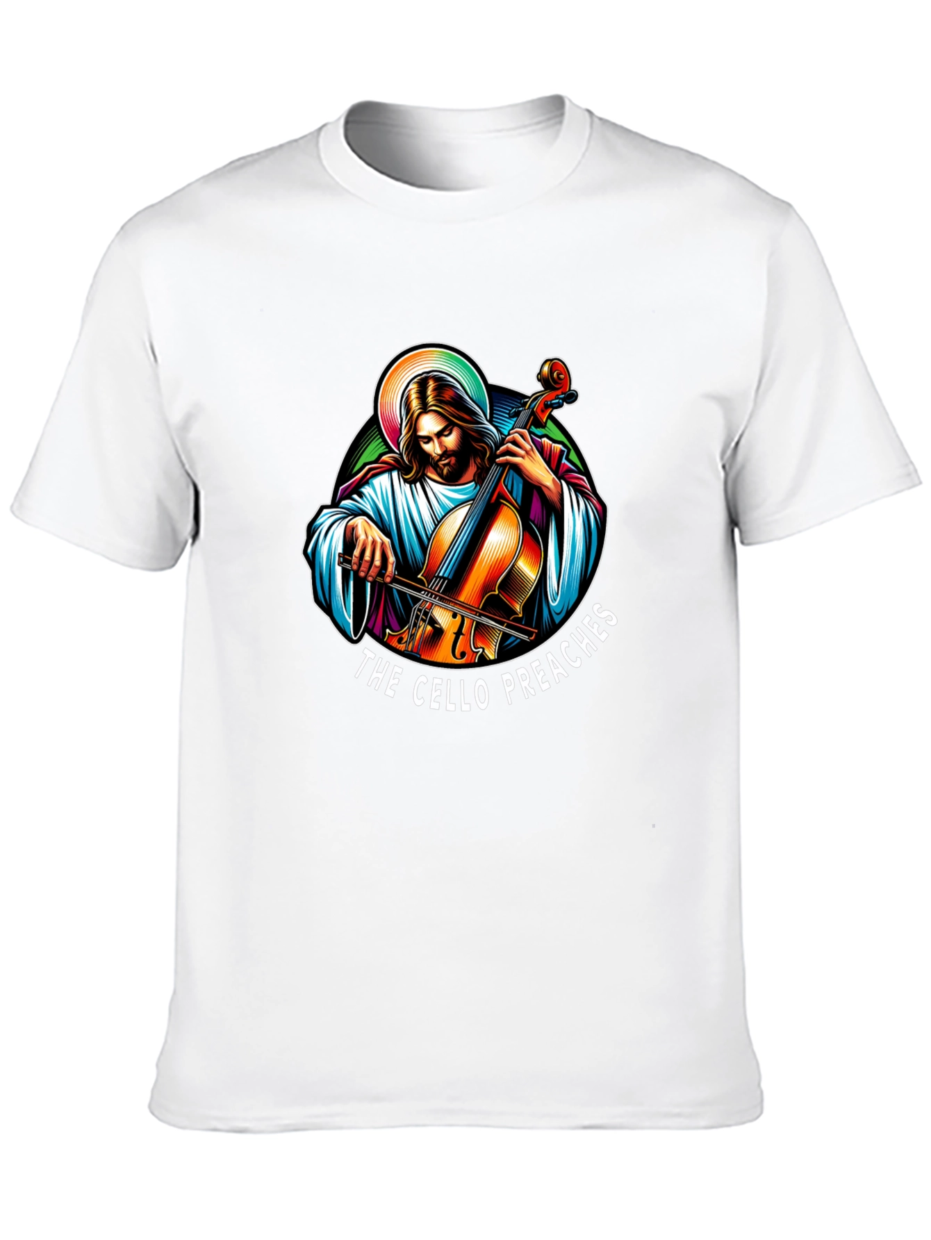 Black The Cello Preaches Black T-Shirt view 10