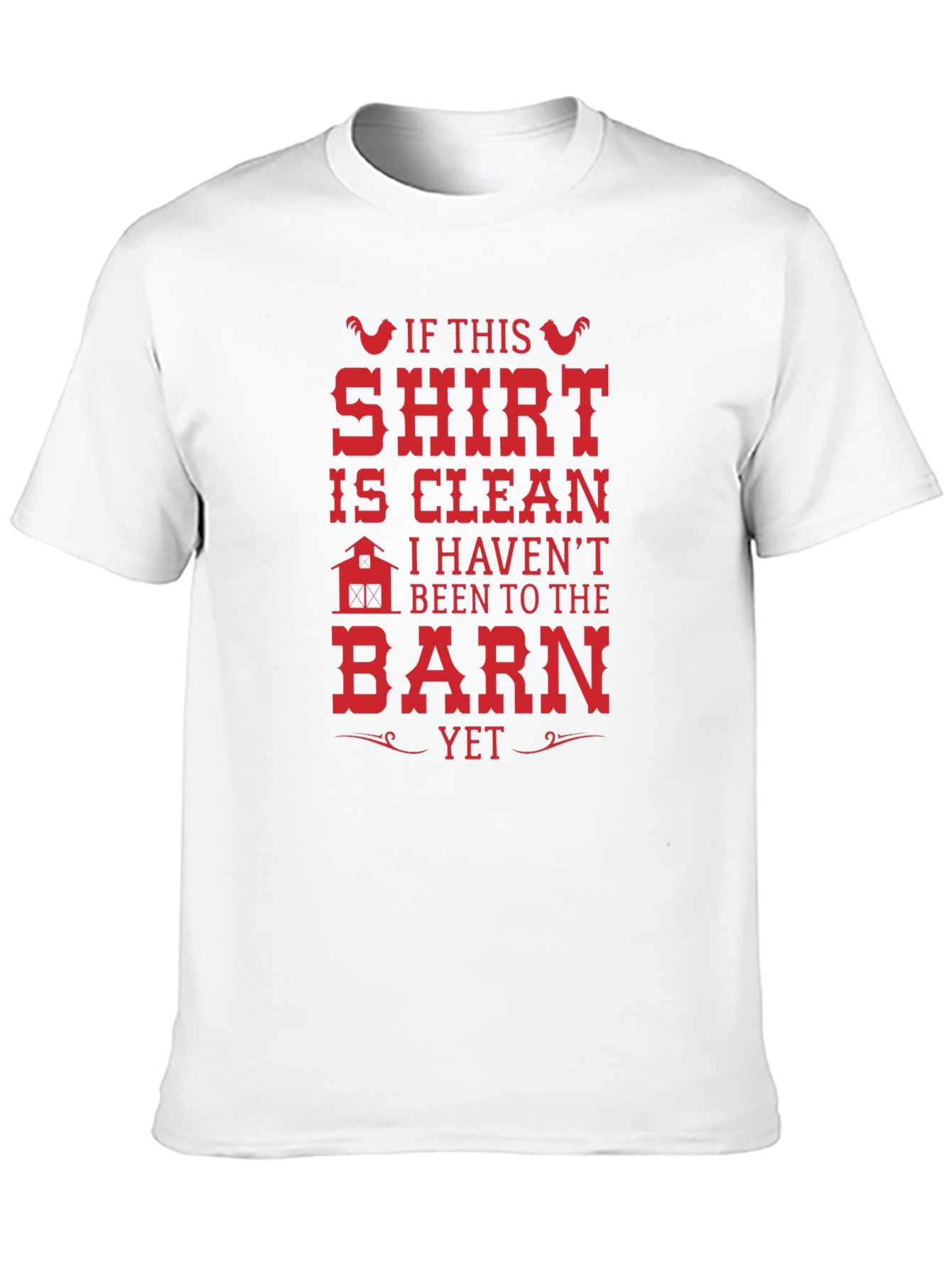 Black Funny Farm T-Shirt - If This Shirt is Clean Barn Graphic Tee view 10