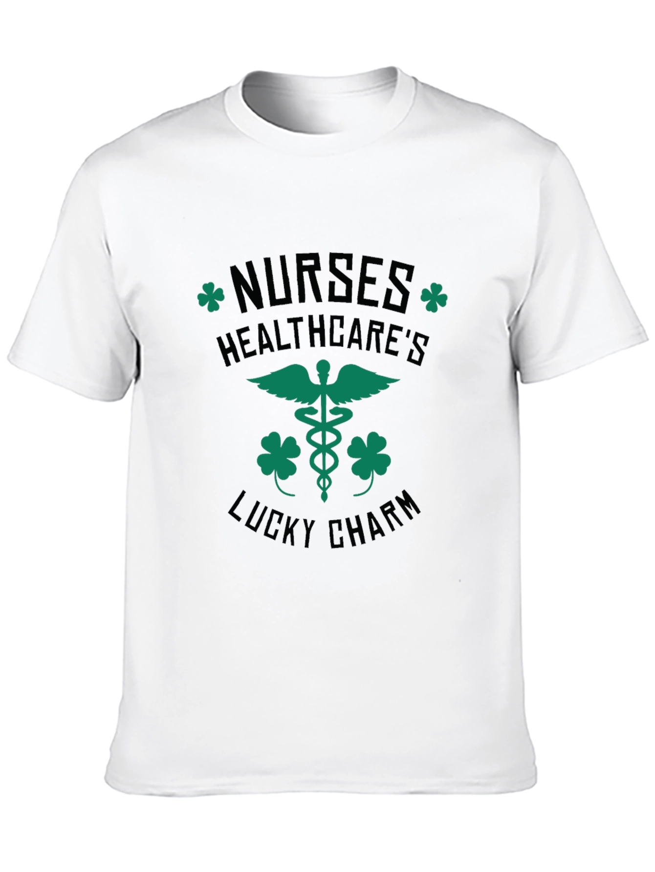 Black Nurses Healthcare's Lucky Charm T-Shirt - St Patrick's Day Tee view 10