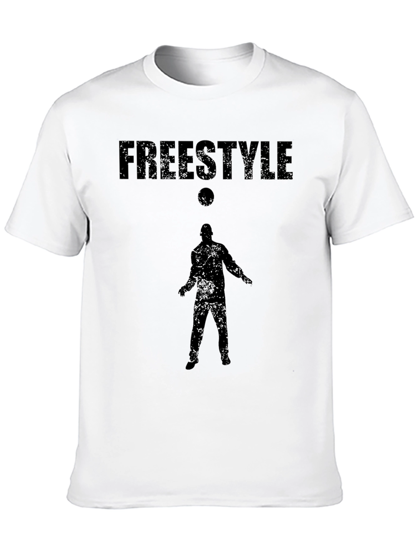 Black Freestyle Soccer Graphic T-Shirt - Black view 10