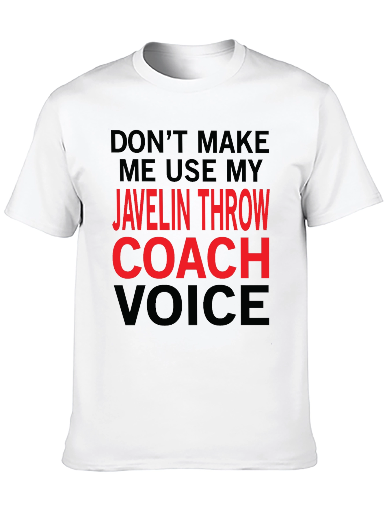 Black Javelin Throw Coach T-Shirt - Funny Sports Tee view 10