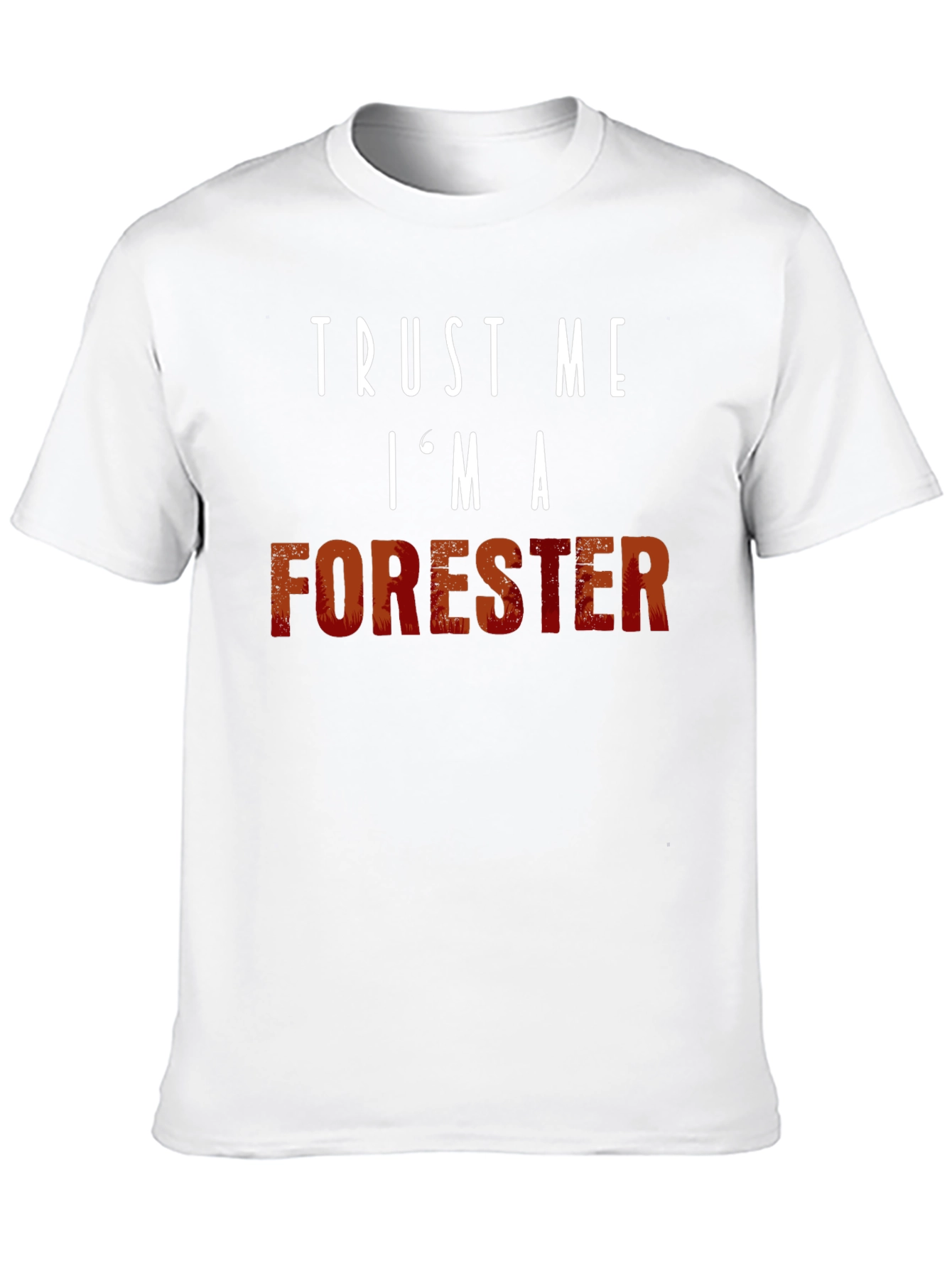 Black Trust Me I'm A Forester T-Shirt view 10