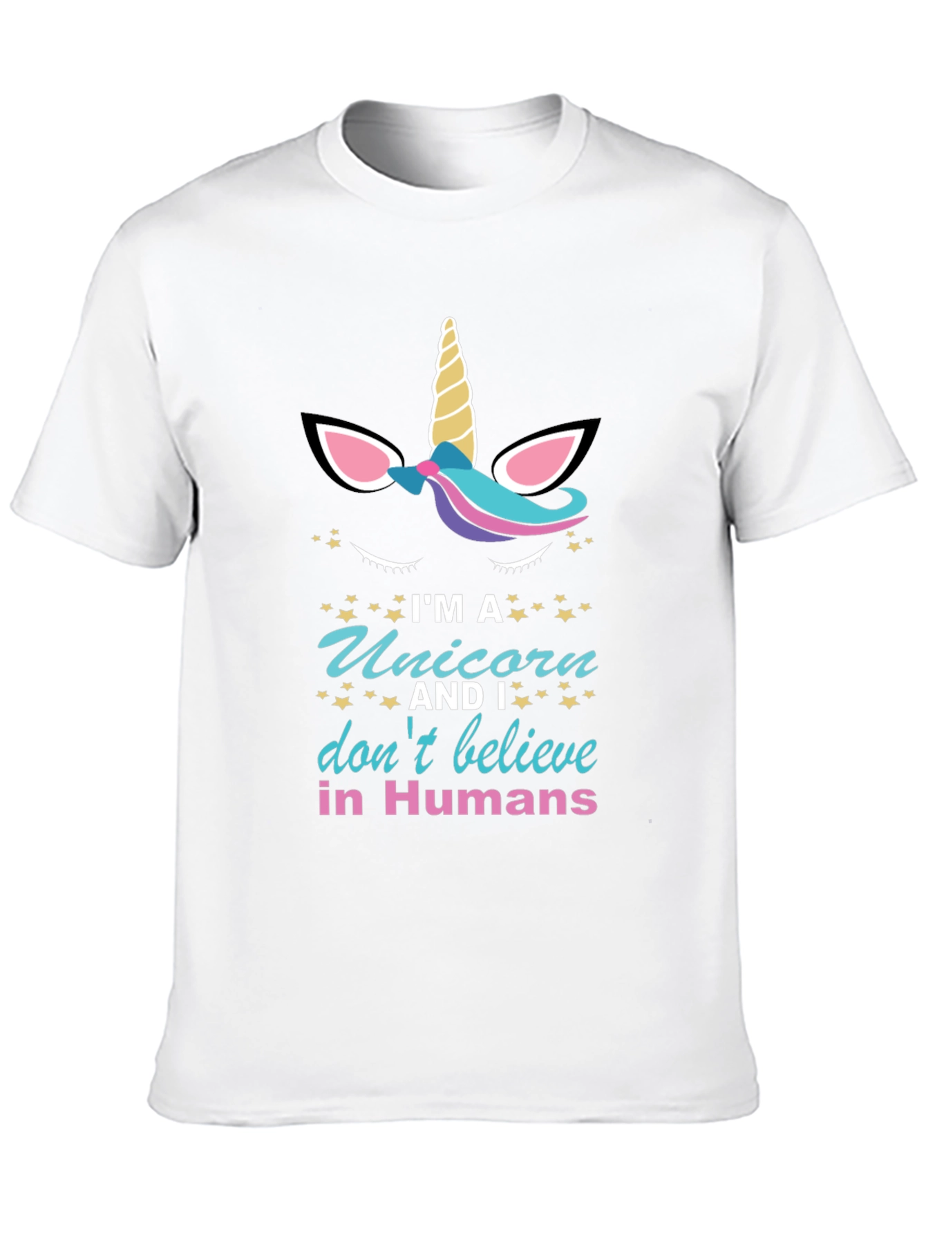 Black Unicorn Believer T-Shirt - Novelty Graphic Tee view 10