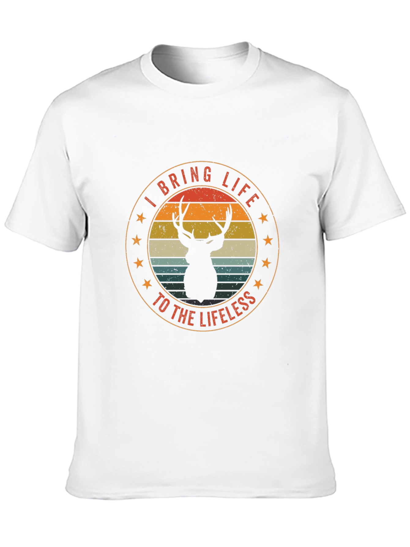 Black I Bring Life to the Lifeless Deer Graphic T-Shirt view 10