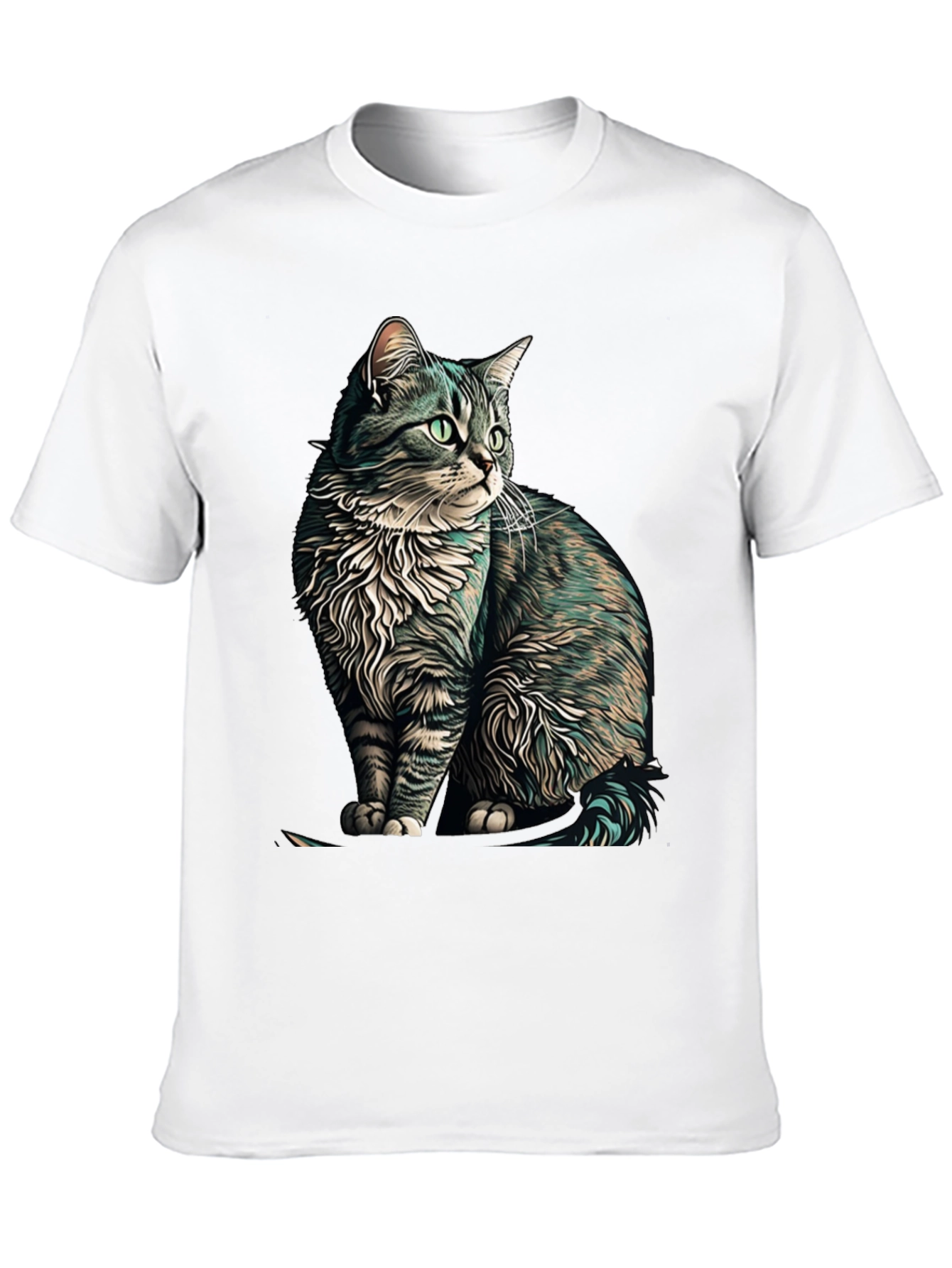 Black Cat Graphic Black T-Shirt view 10