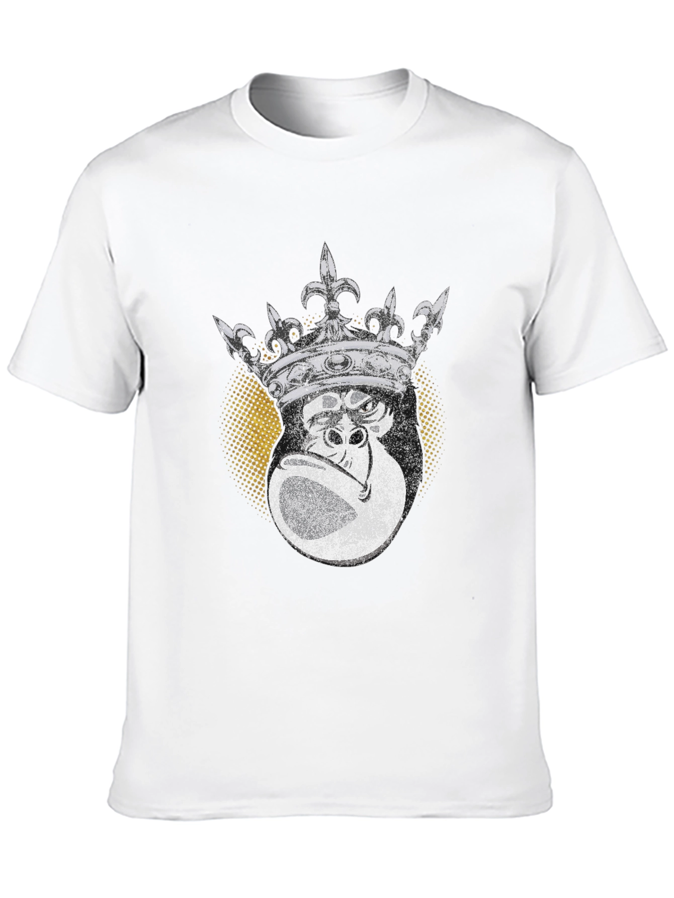Black King Kong Graphic Tee - Black Cotton T-Shirt view 10