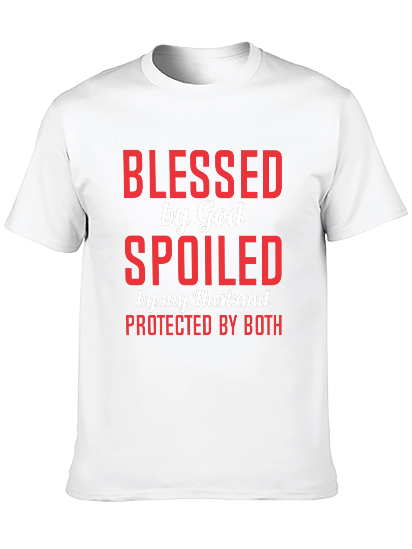 Black Blessed Spoiled Protected Graphic Tee view 10