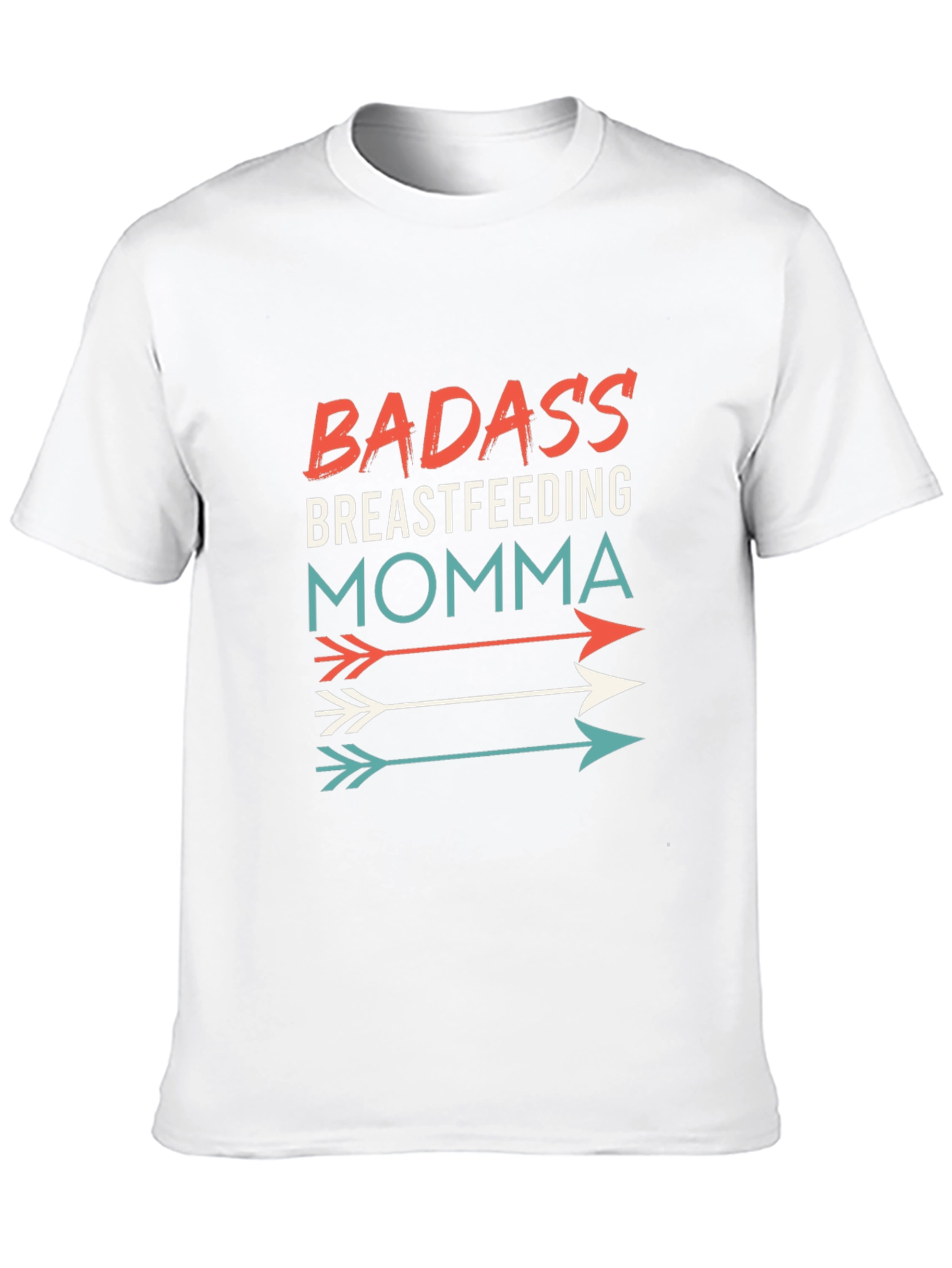 Black Badass Breastfeeding Momma Graphic Tee view 10