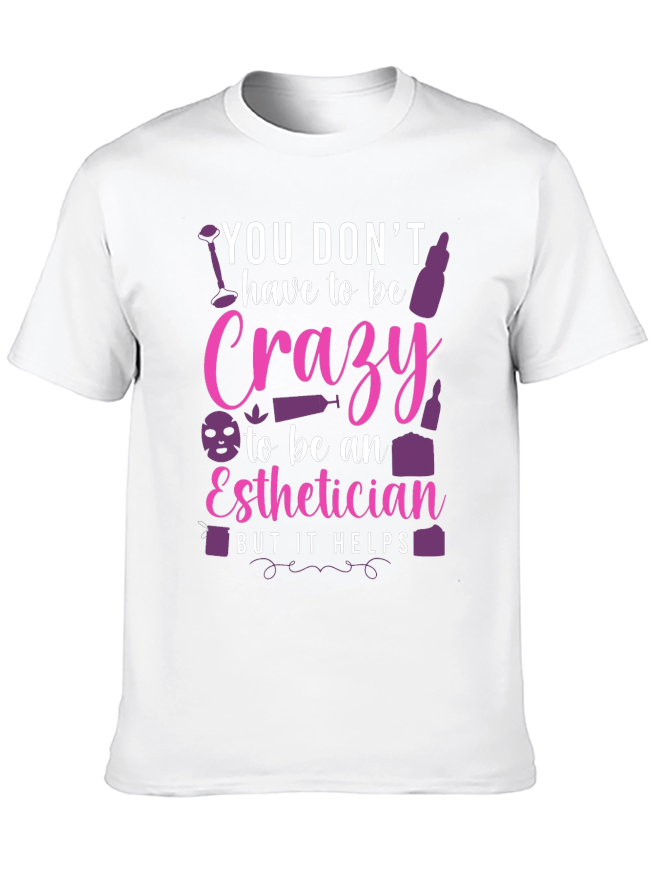 Black Crazy Esthetician Graphic Tee - Unisex view 10