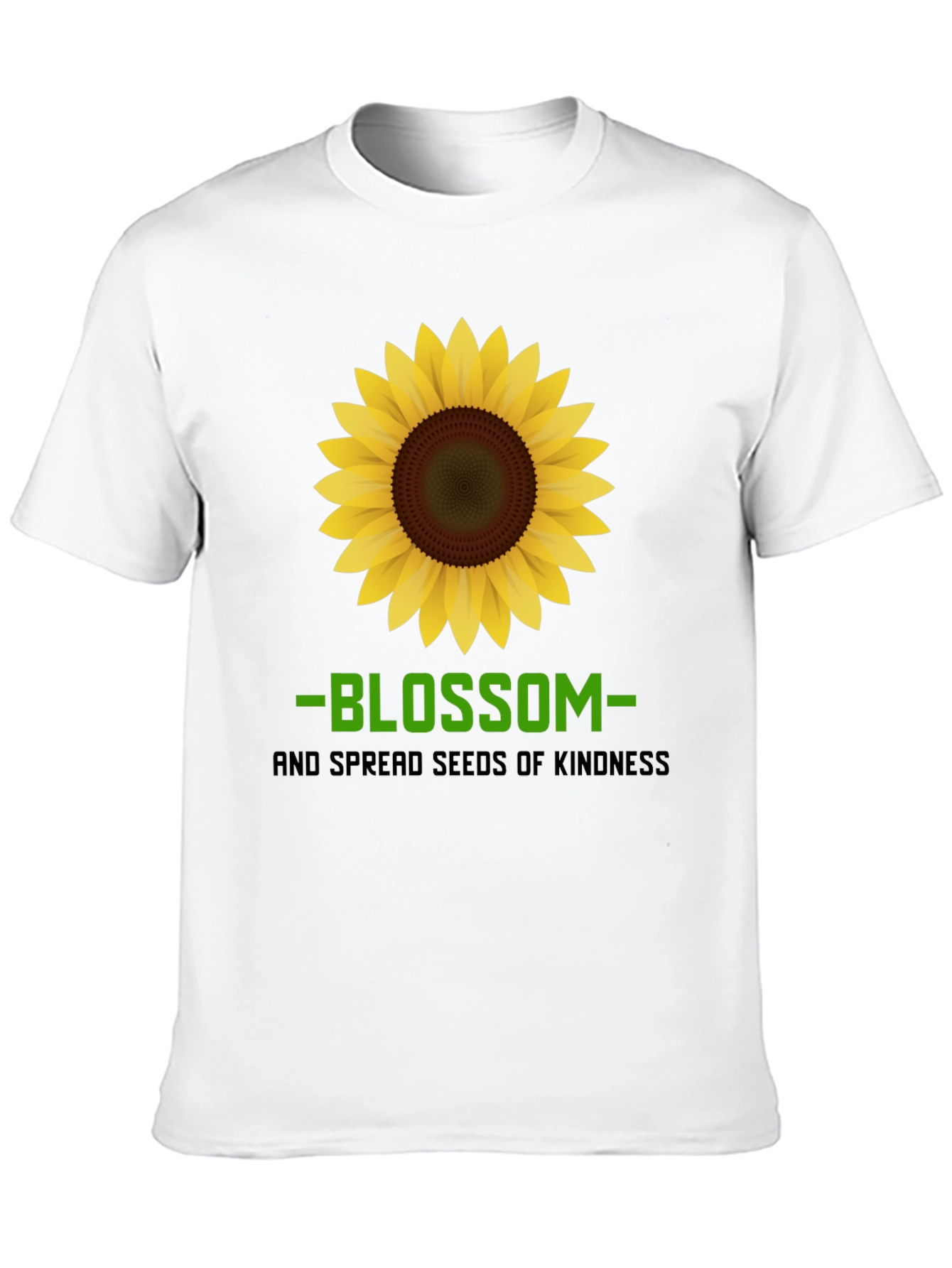 Black Blossom Kindness Graphic Tee - Black Cotton Comfort view 10