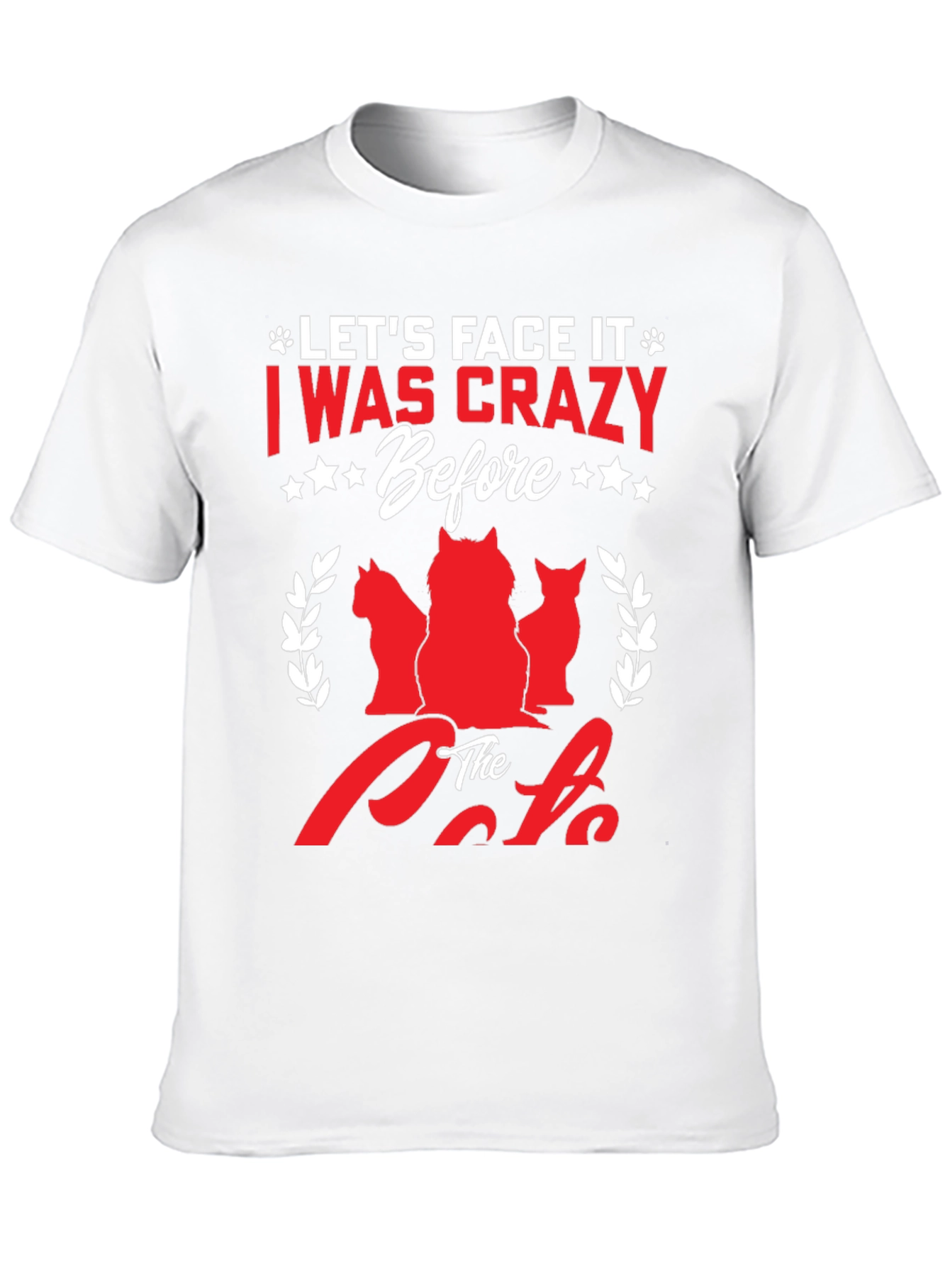 Black Crazy Before Cats T-Shirt | Funny Cat Lover Tee view 10