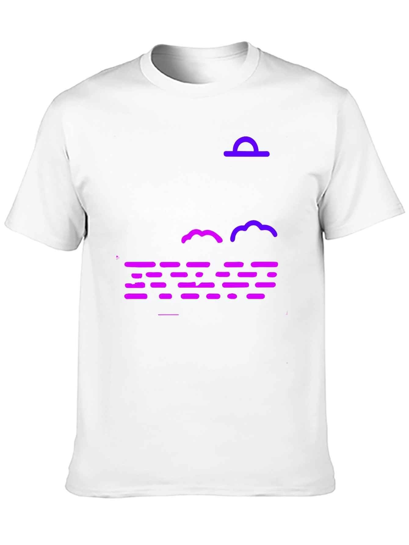 Black Abstract Nightscape T-Shirt - Black view 10