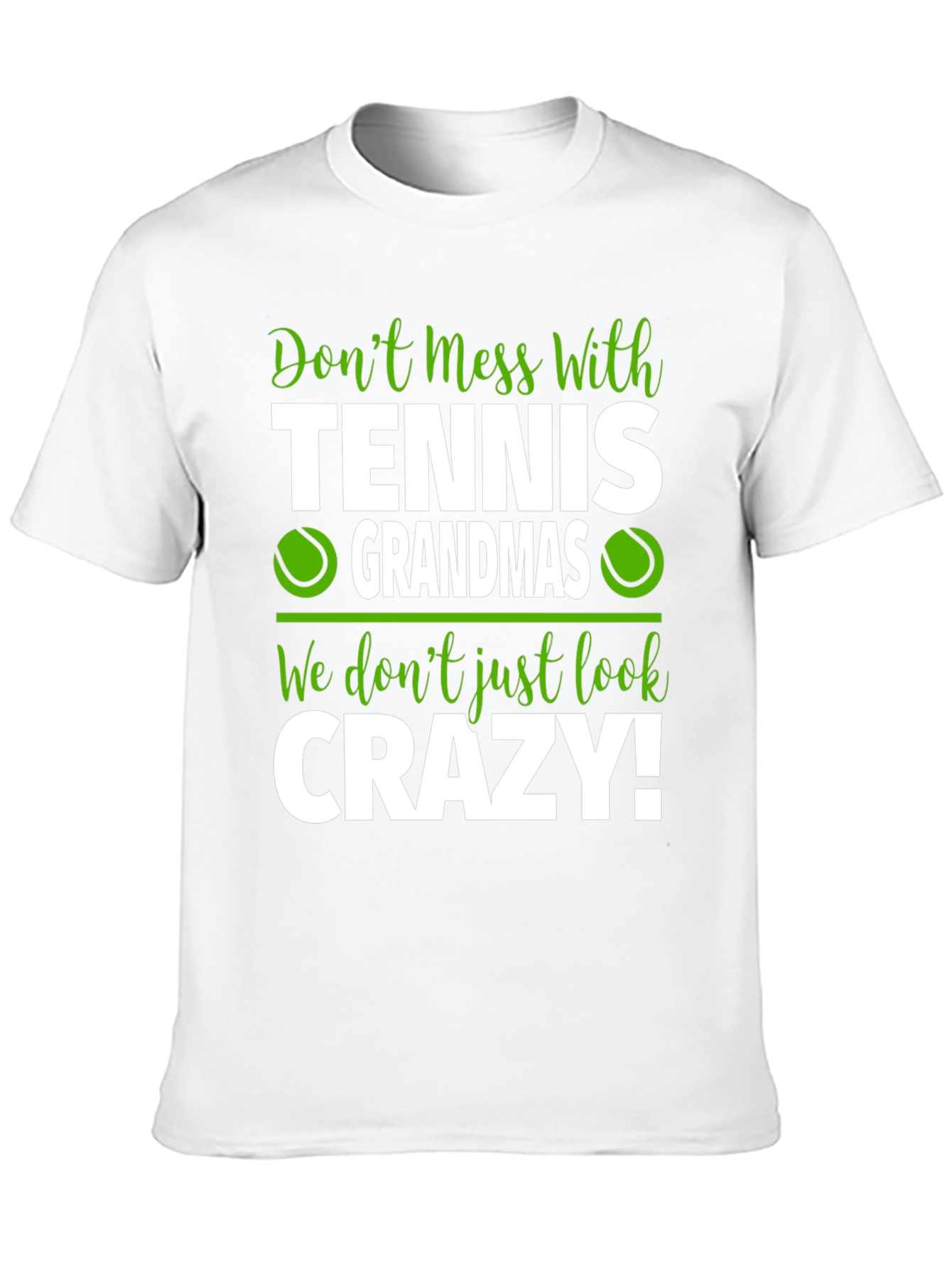 Black Tennis Grandmas Funny Graphic T-Shirt view 10