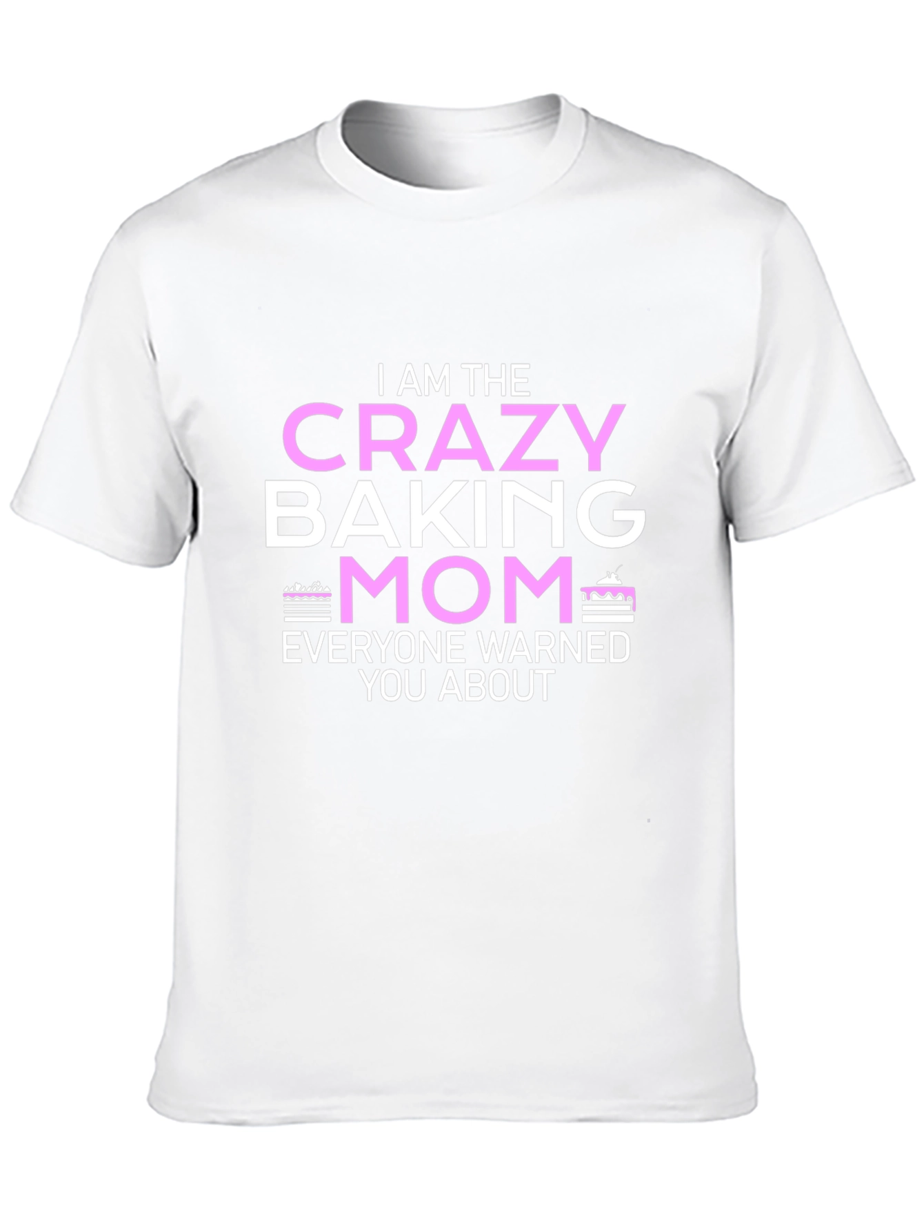 Black Crazy Baking Mom T-Shirt - Novelty Graphic Tee view 10