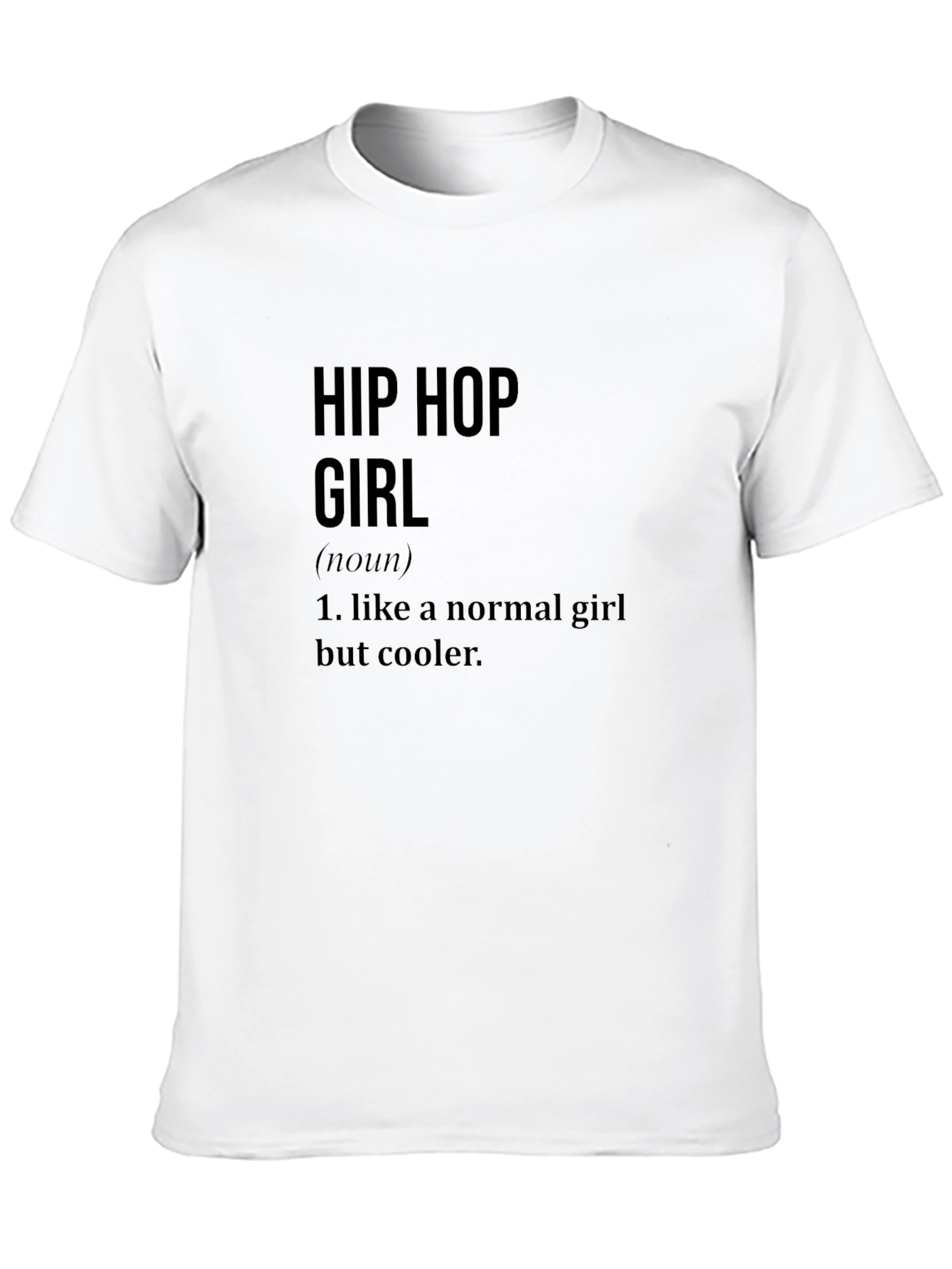 Black Hip Hop Girl Definition T-Shirt Cool Graphic Tee view 10