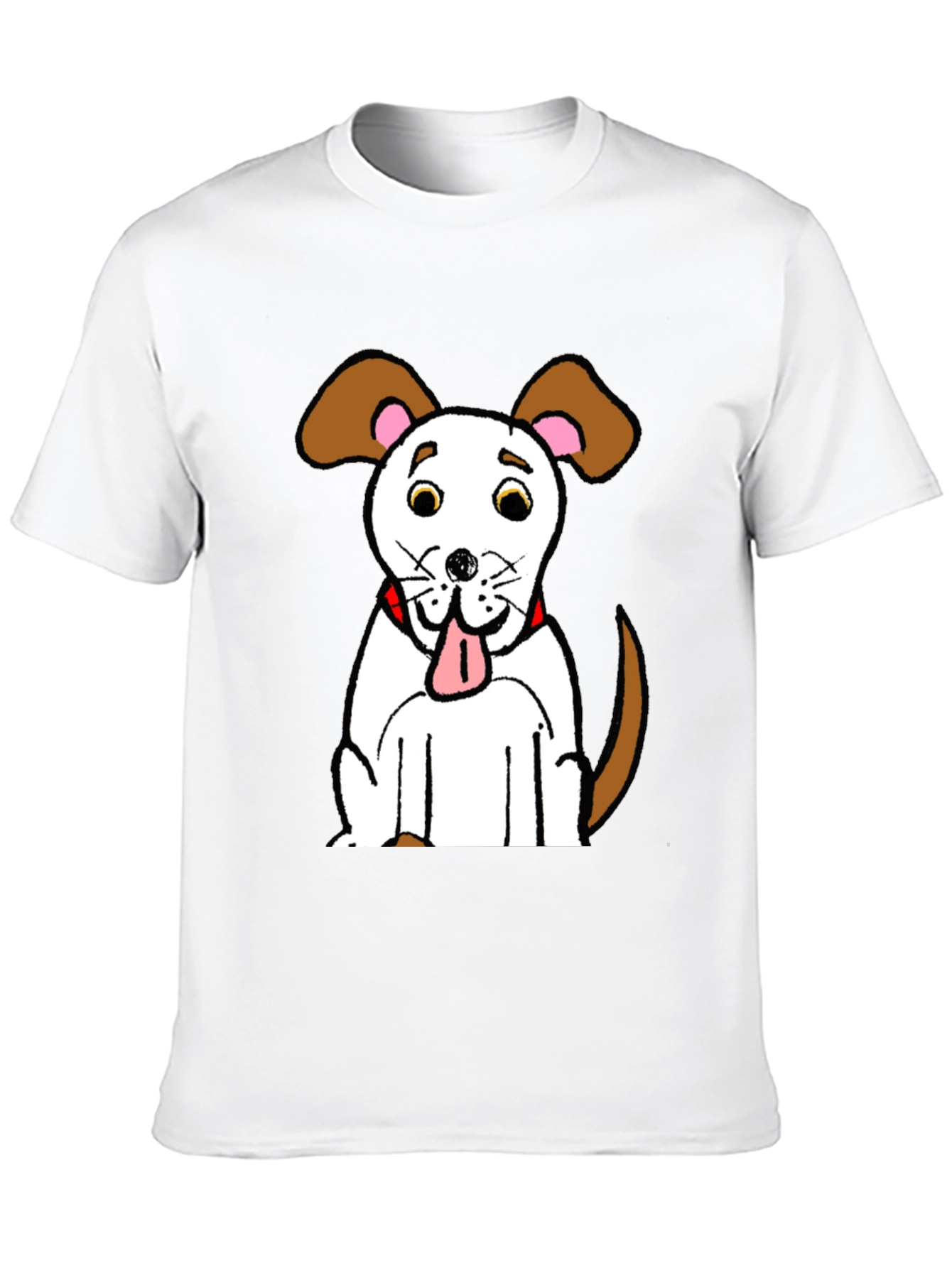 Black Cartoon Dog Graphic T-Shirt view 10