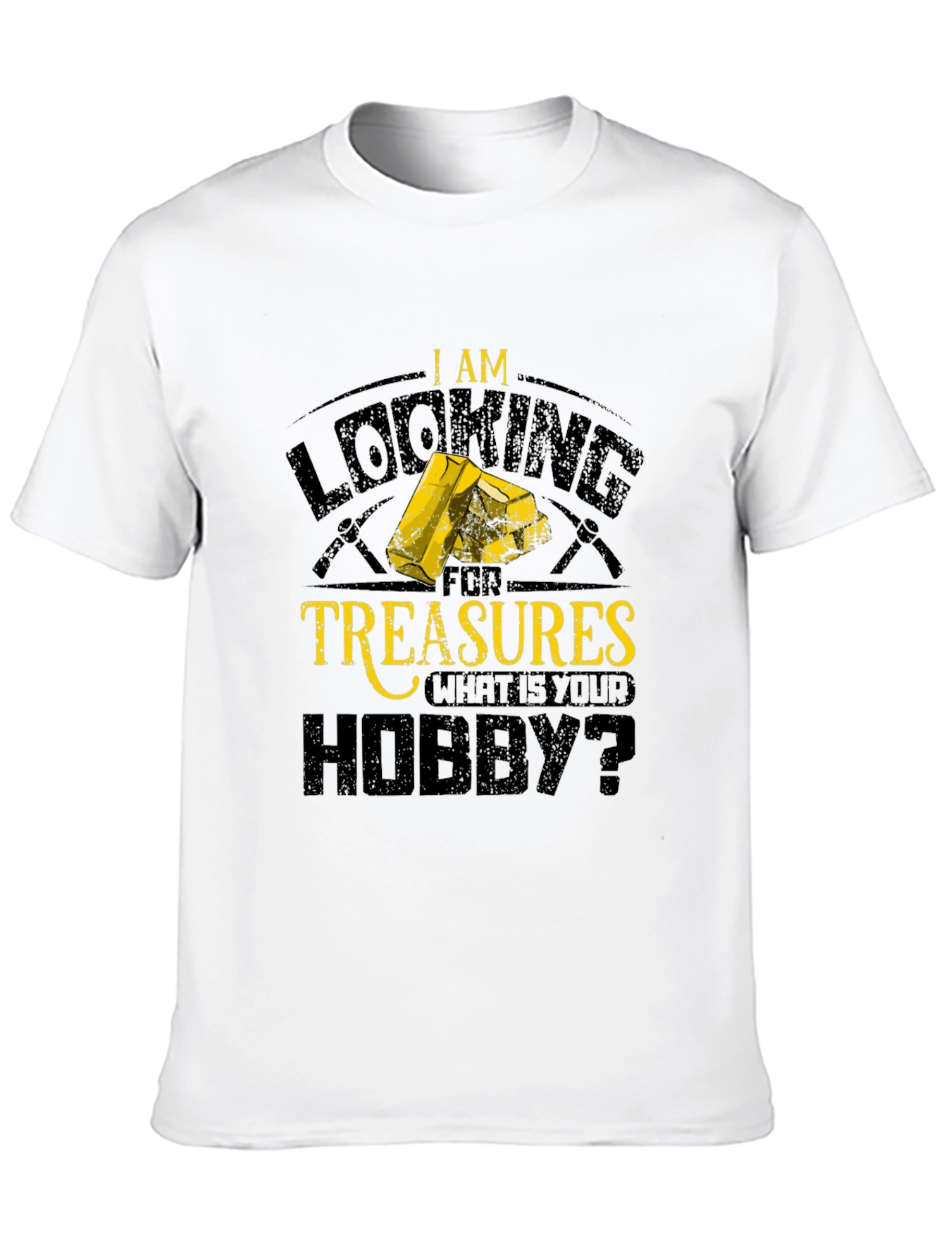 Black I Am Looking For Treasures Hobby Graphic Tee view 10