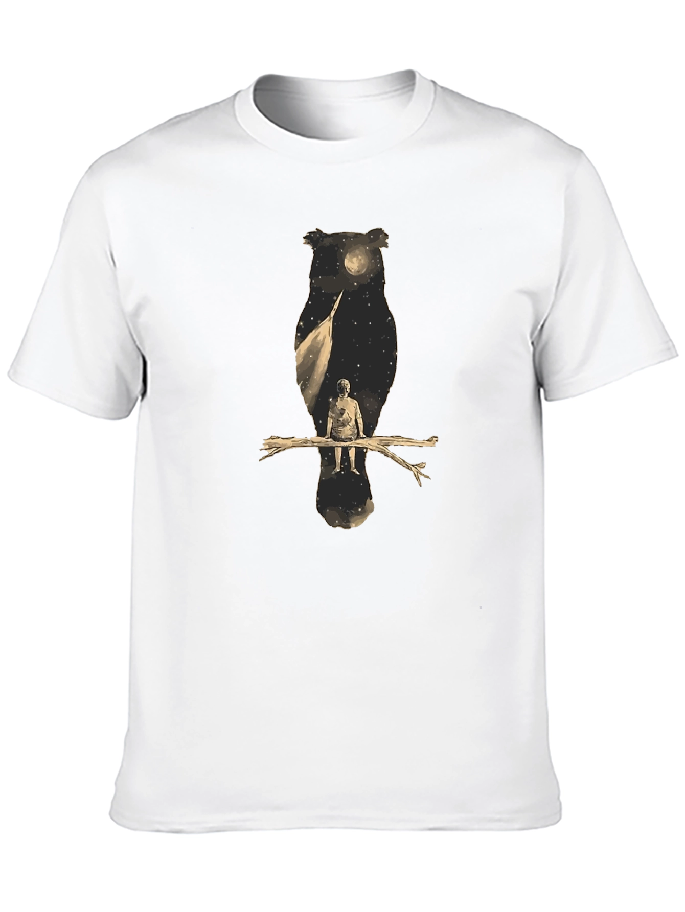 Owl Dreamscape Graphic Tee - Soft Cotton Blend - 10
