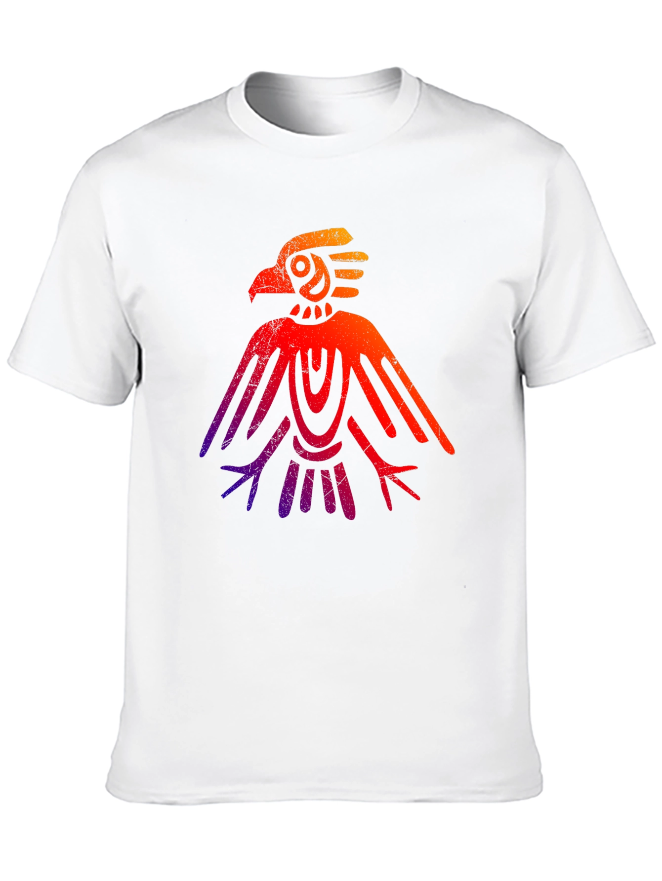 Black Aztec Eagle Graphic Tee - Gradient Design view 10
