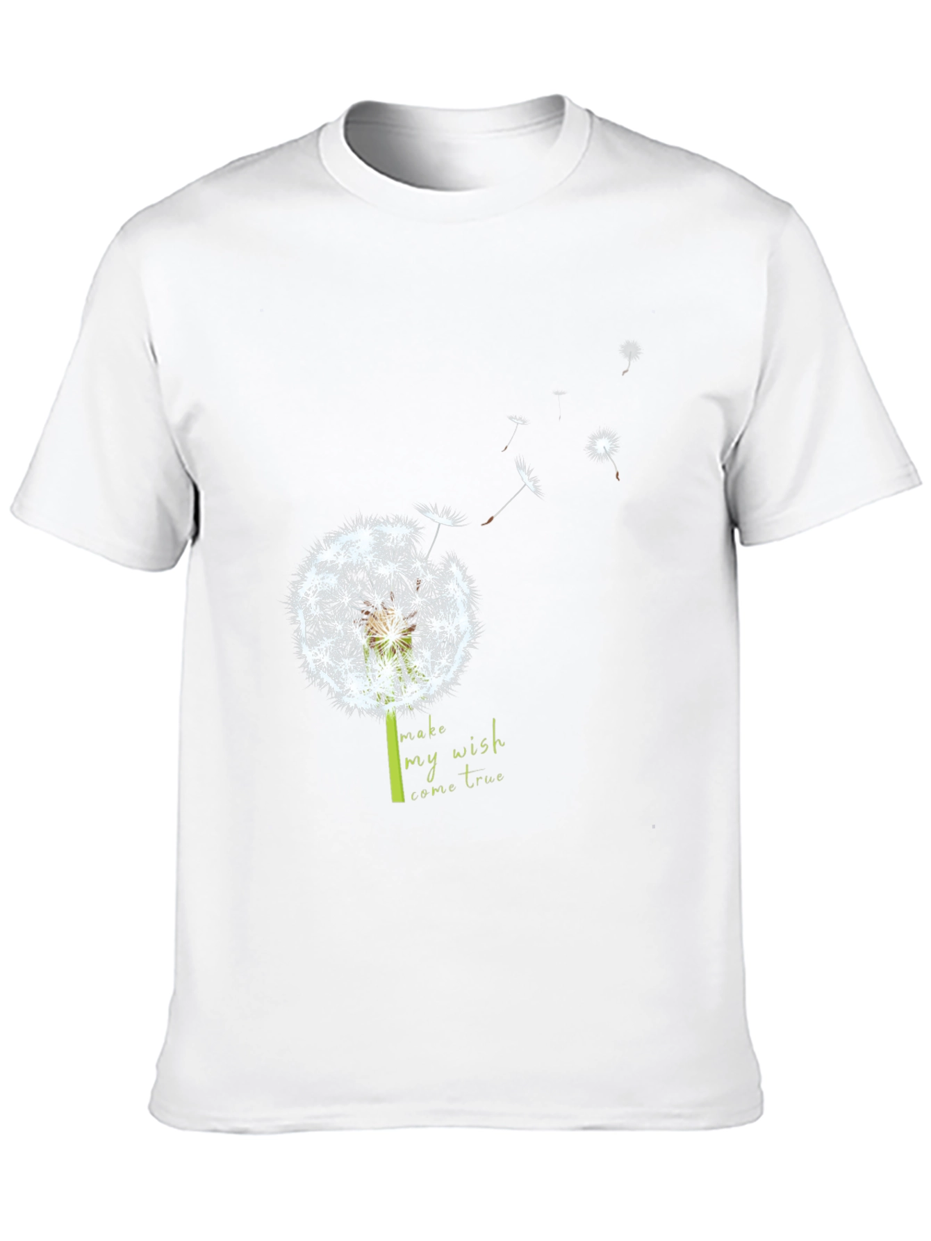 Black Dandelion Wish T-Shirt - Black view 10