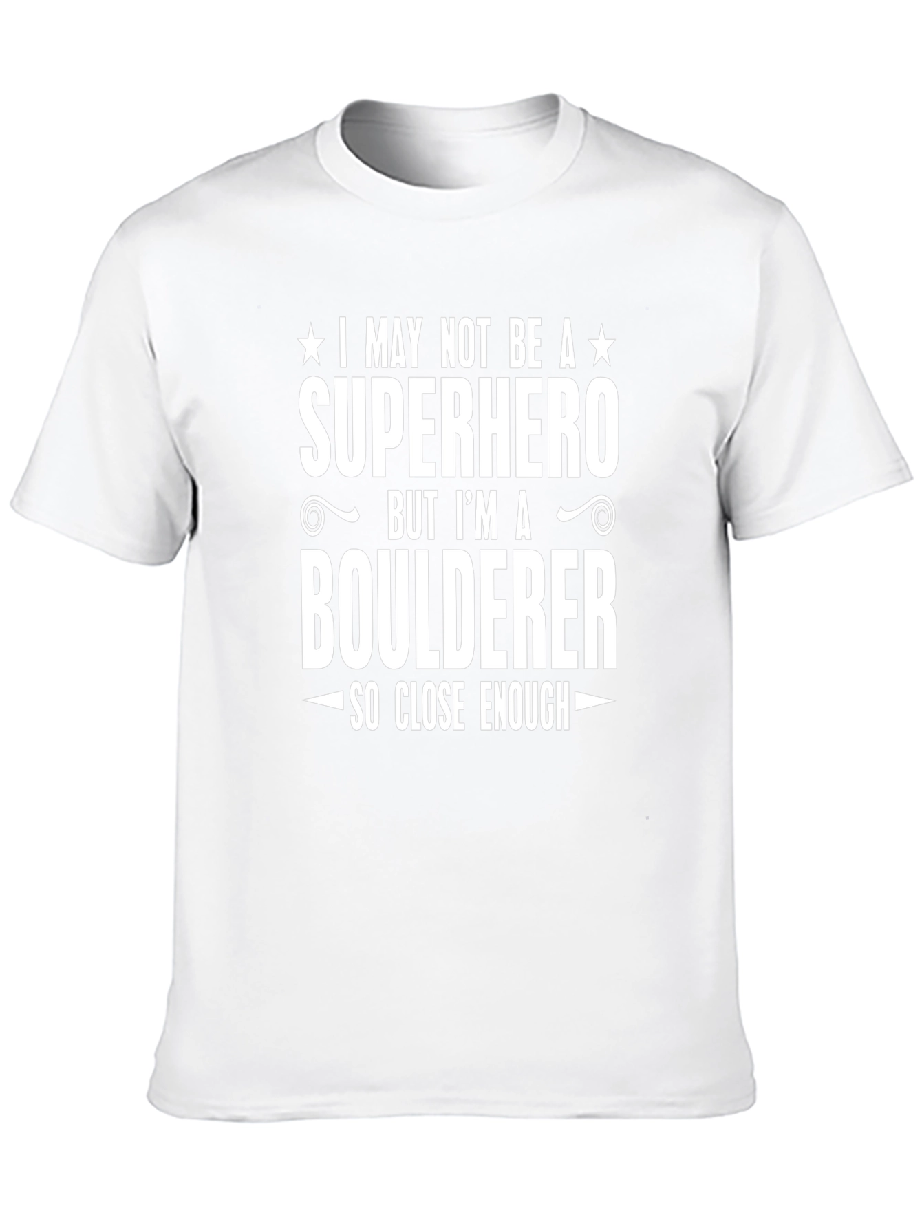 Black Superhero Boulderer Graphic Tee view 10