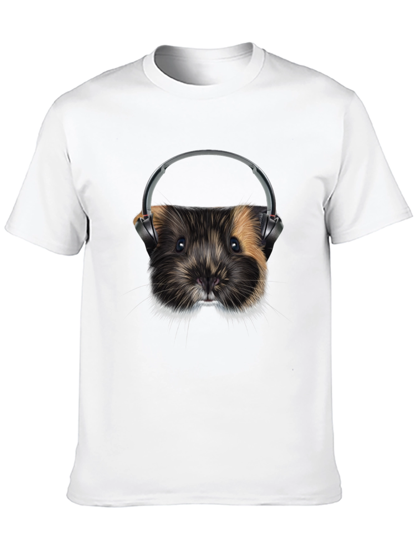 Black Guinea Pig DJ Graphic T-Shirt view 10
