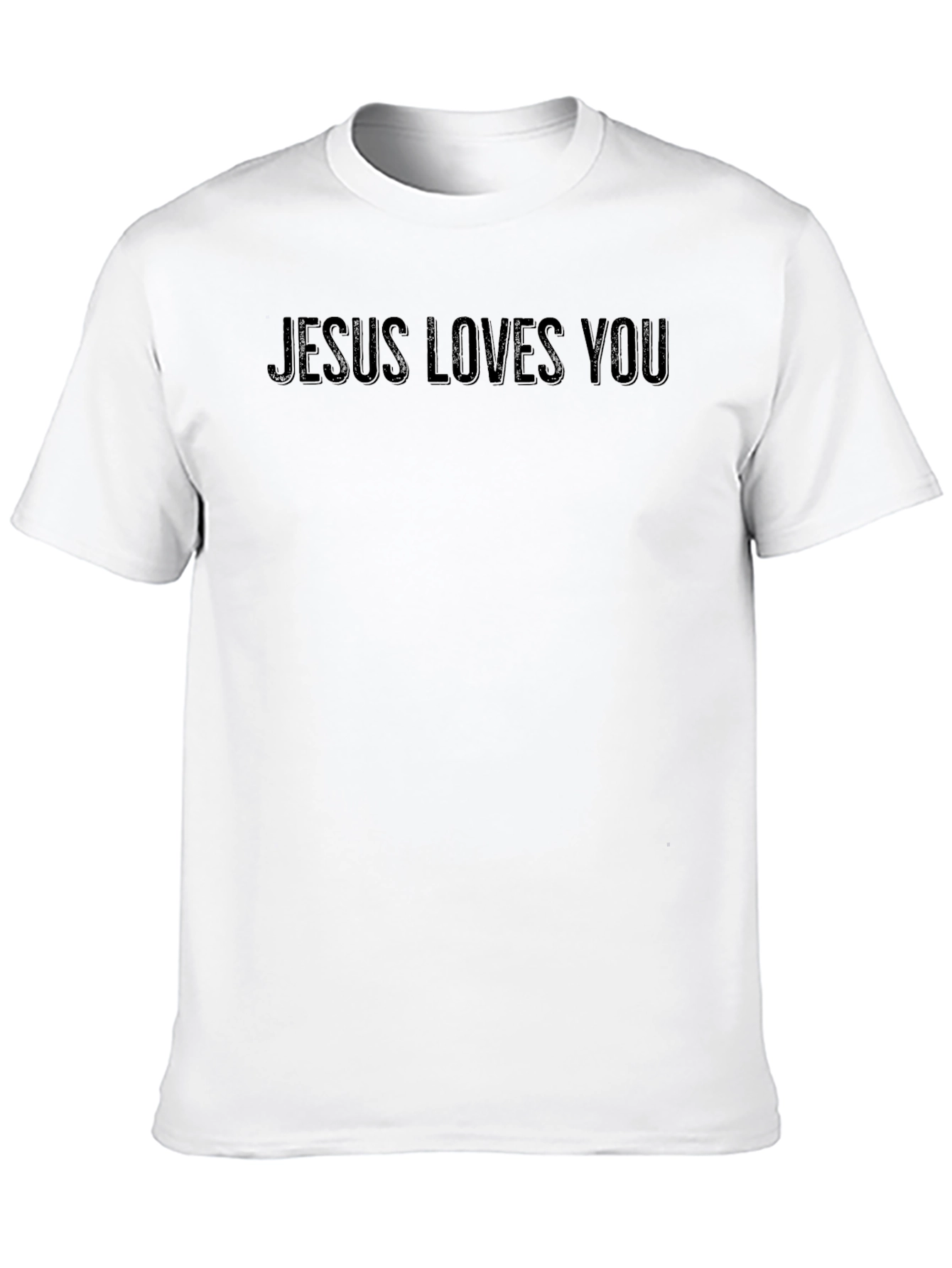 Black Jesus Loves You Black Graphic Tee - Men's view 10