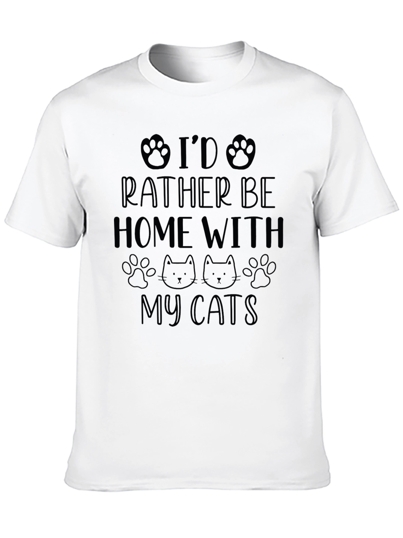 Black Home with Cats Graphic Tee view 10