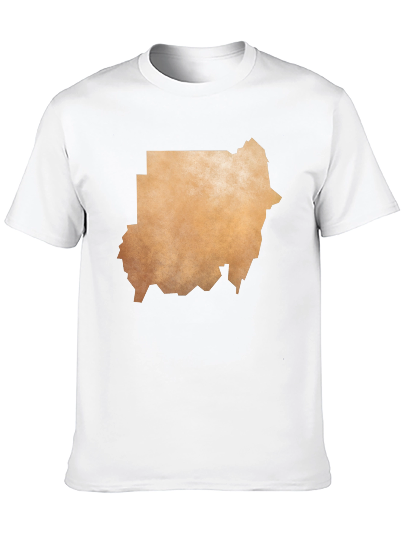 Black Sudan Map Graphic T-Shirt - Black Casual Tee view 10