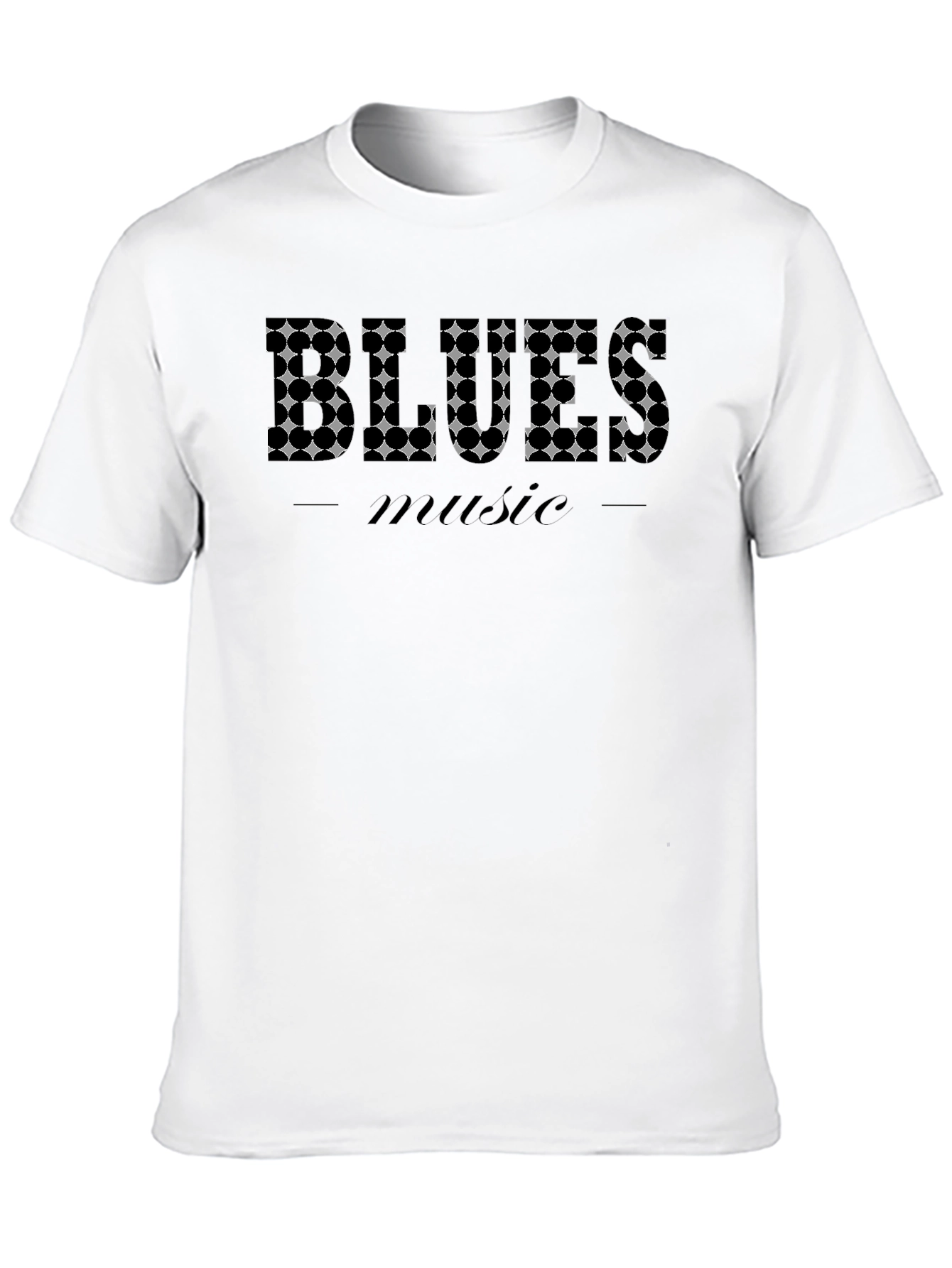 Black Blues Music Graphic Print Black T-Shirt view 10