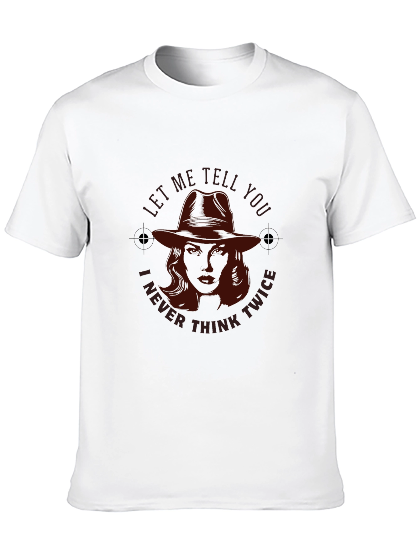 Black Noir Detective T-Shirt - Never Think Twice view 10