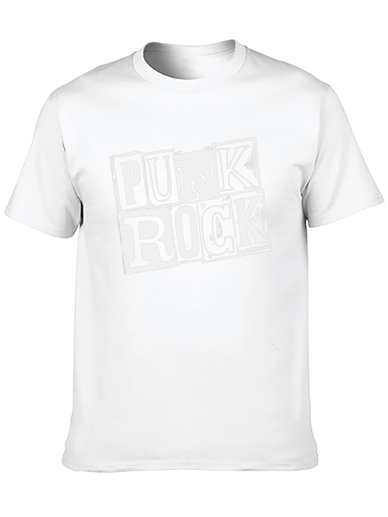 Black Punk Rock Graphic T-Shirt - Black view 10