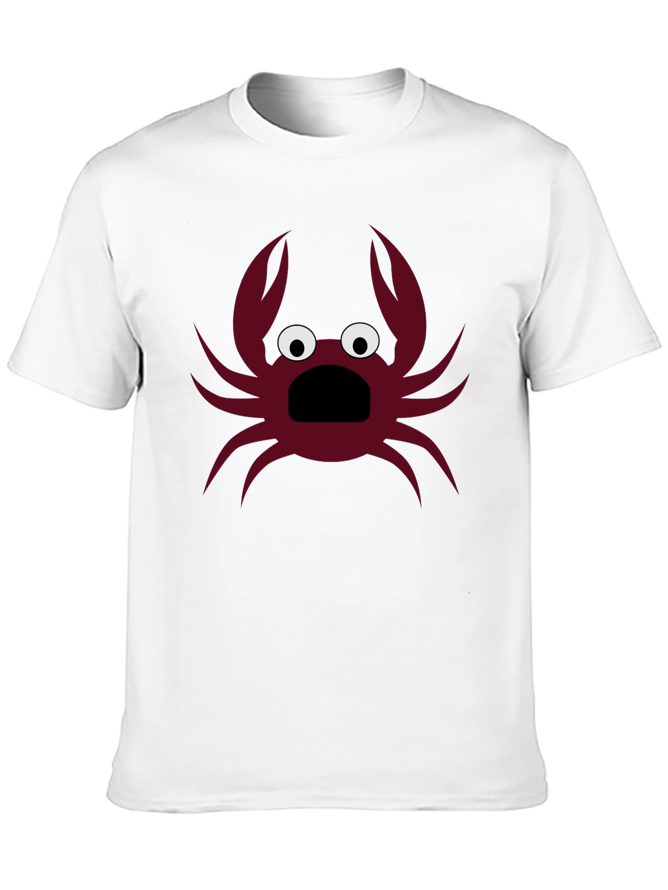 Black Funny Crab Graphic T-Shirt - Men's Black Tee view 10