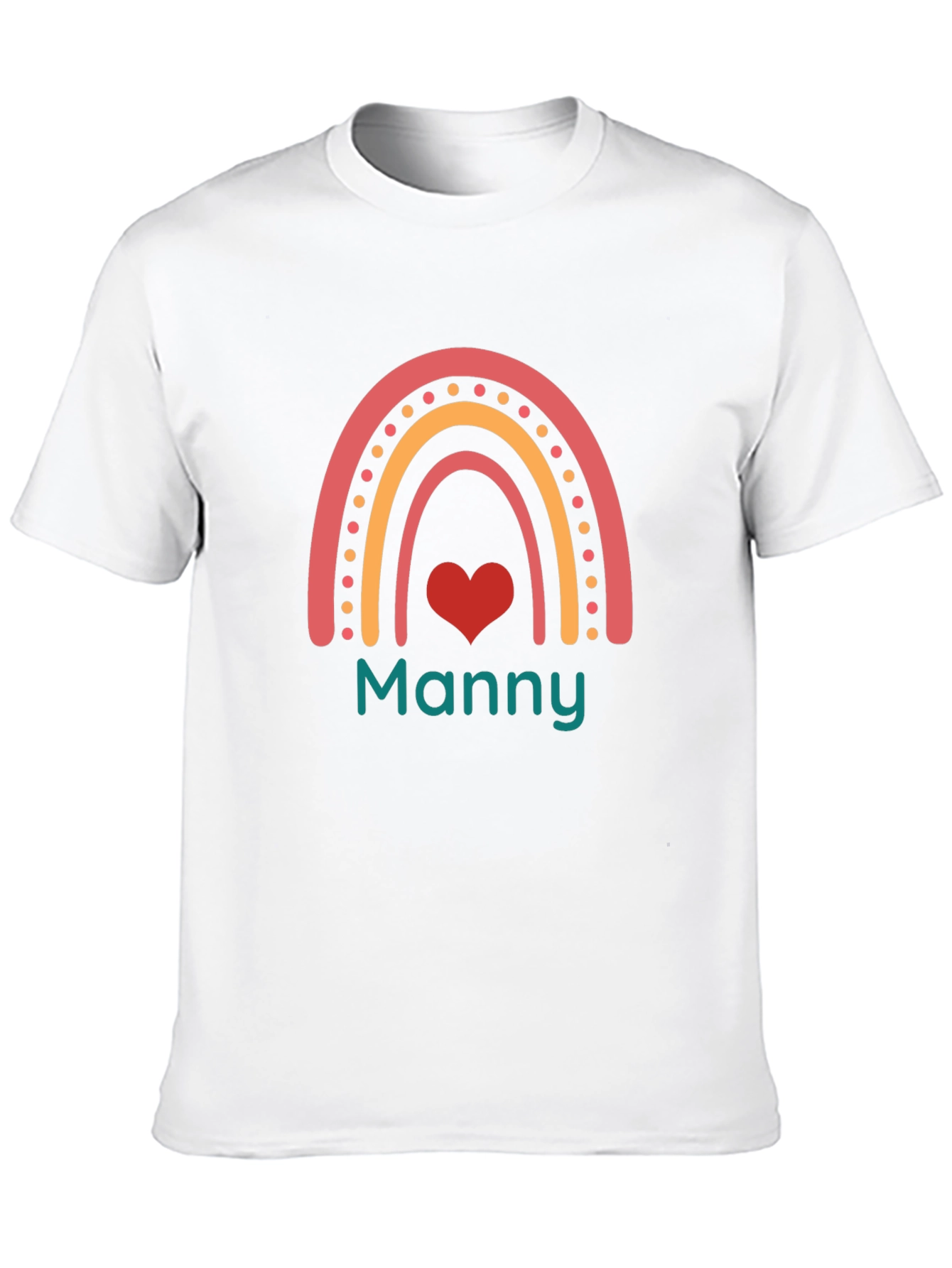 Black Rainbow Manny Graphic Tee - Black Cotton Blend view 10