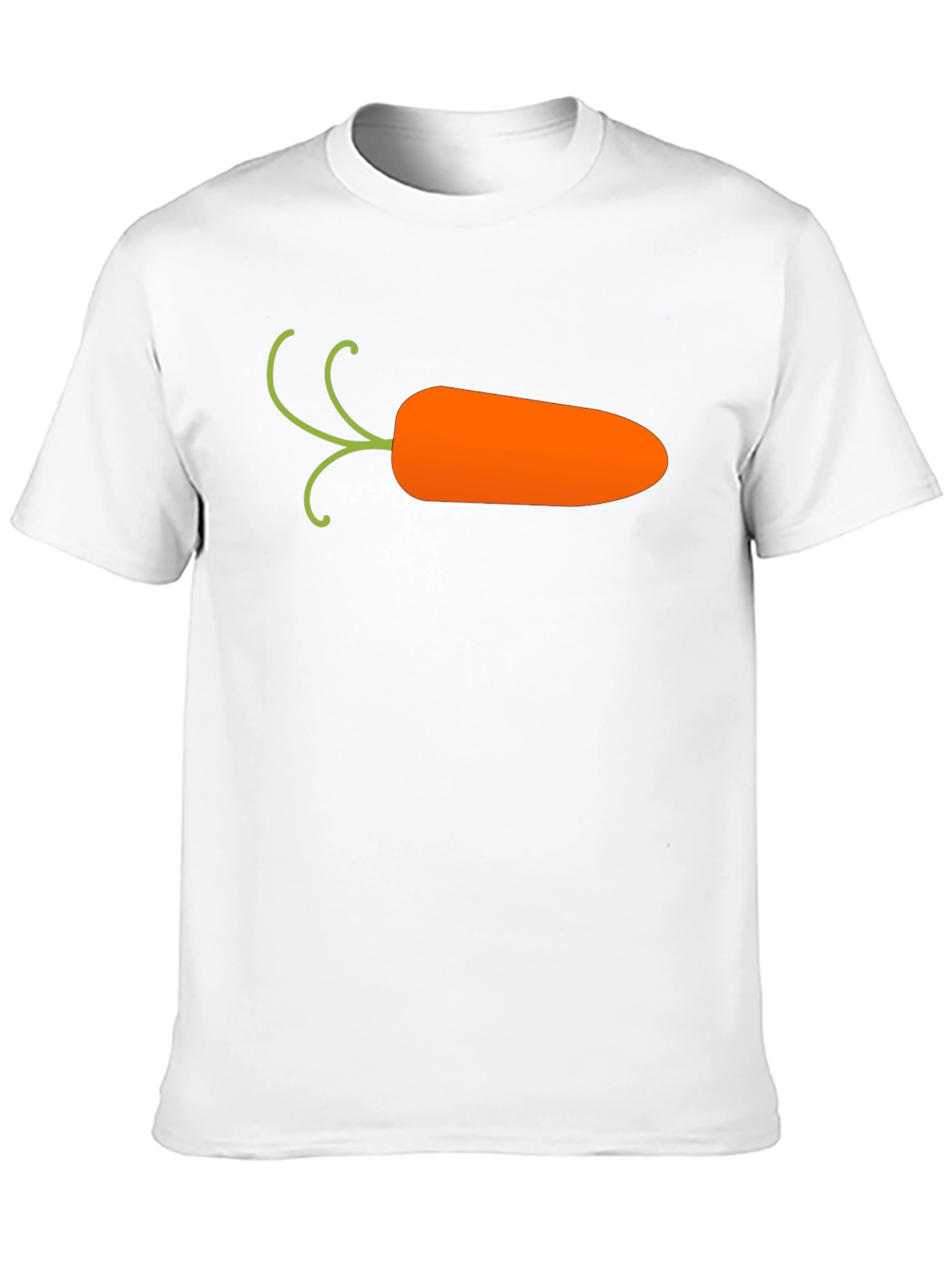 Black Carrot Graphic T-Shirt - Black, Casual Cotton Tee view 10