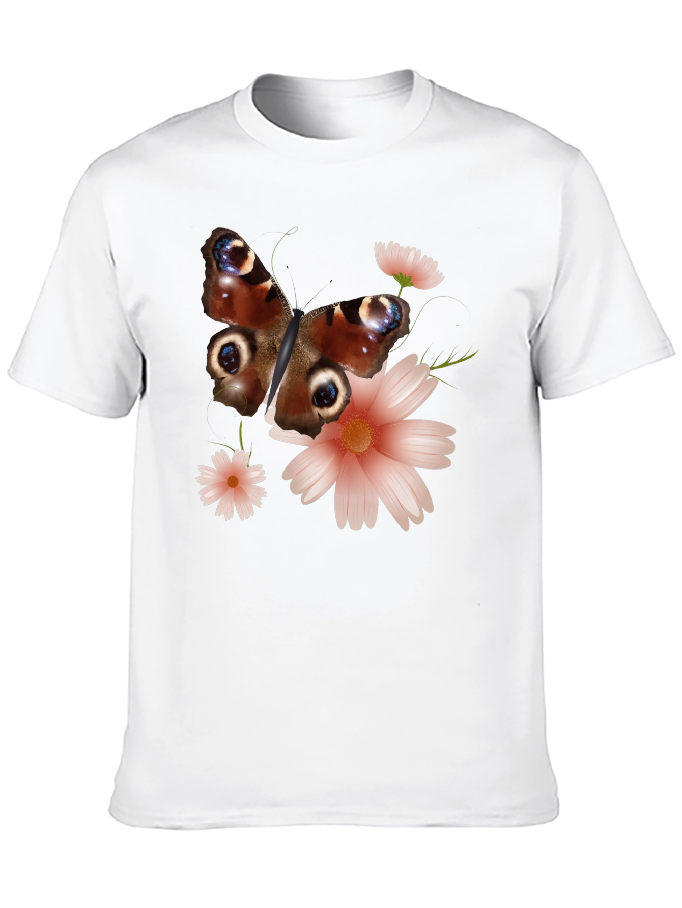 Black Butterfly & Floral Graphic Tee view 10