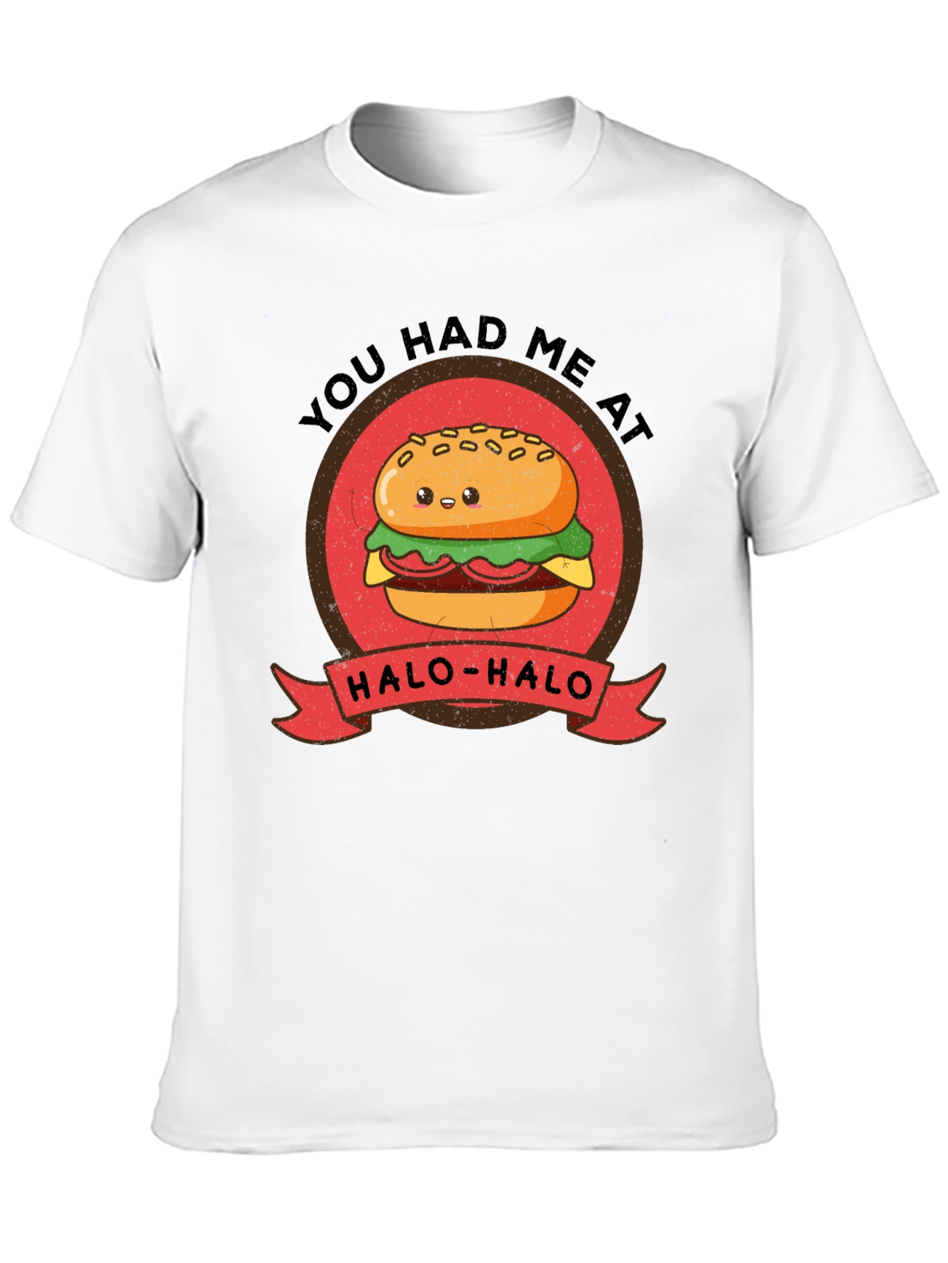 Black You Had Me At Halo-Halo T-Shirt - Funny Foodie Tee view 10