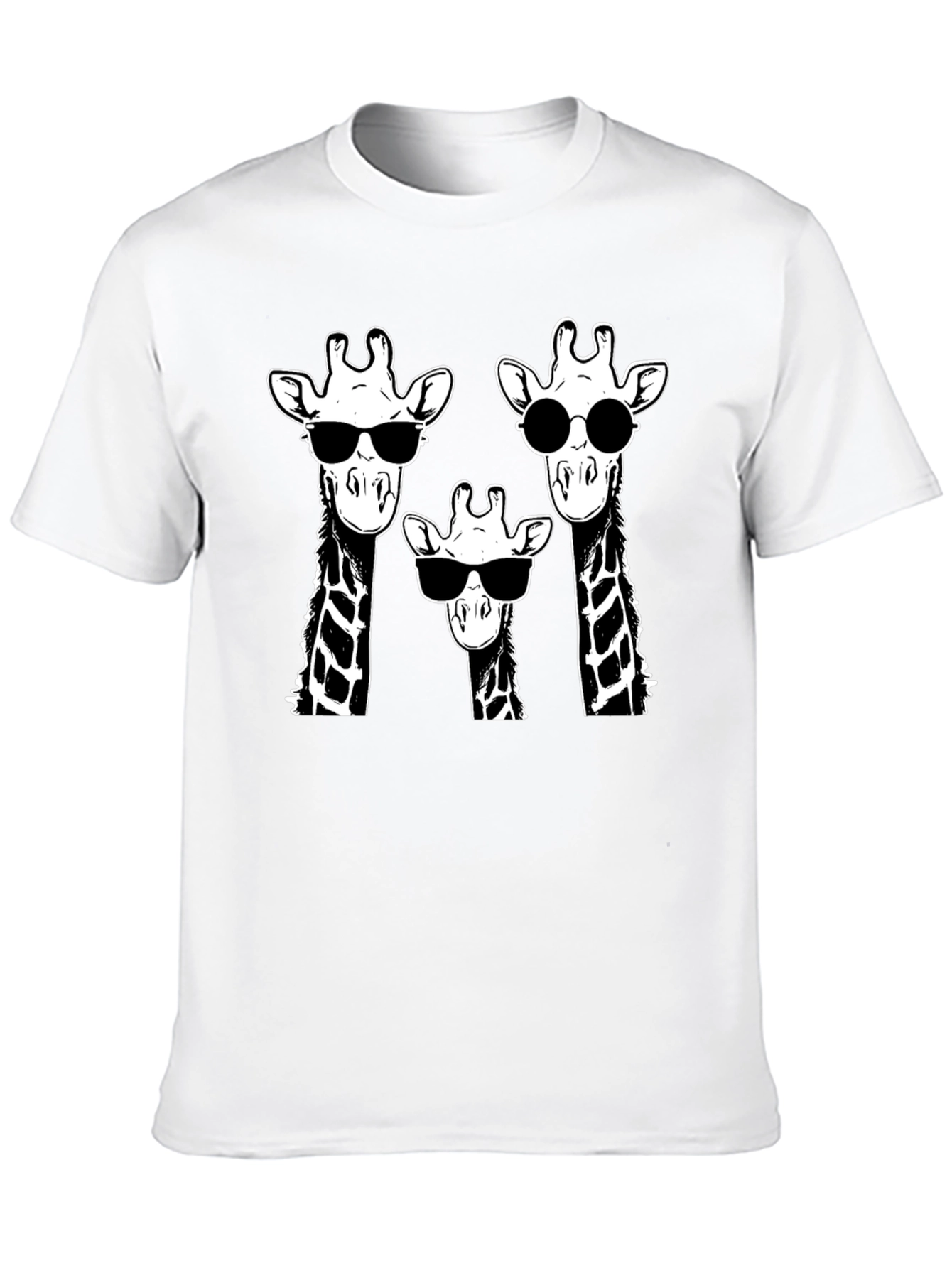 Black Giraffe Squad T-Shirt - Cool Animal Graphic Tee view 10