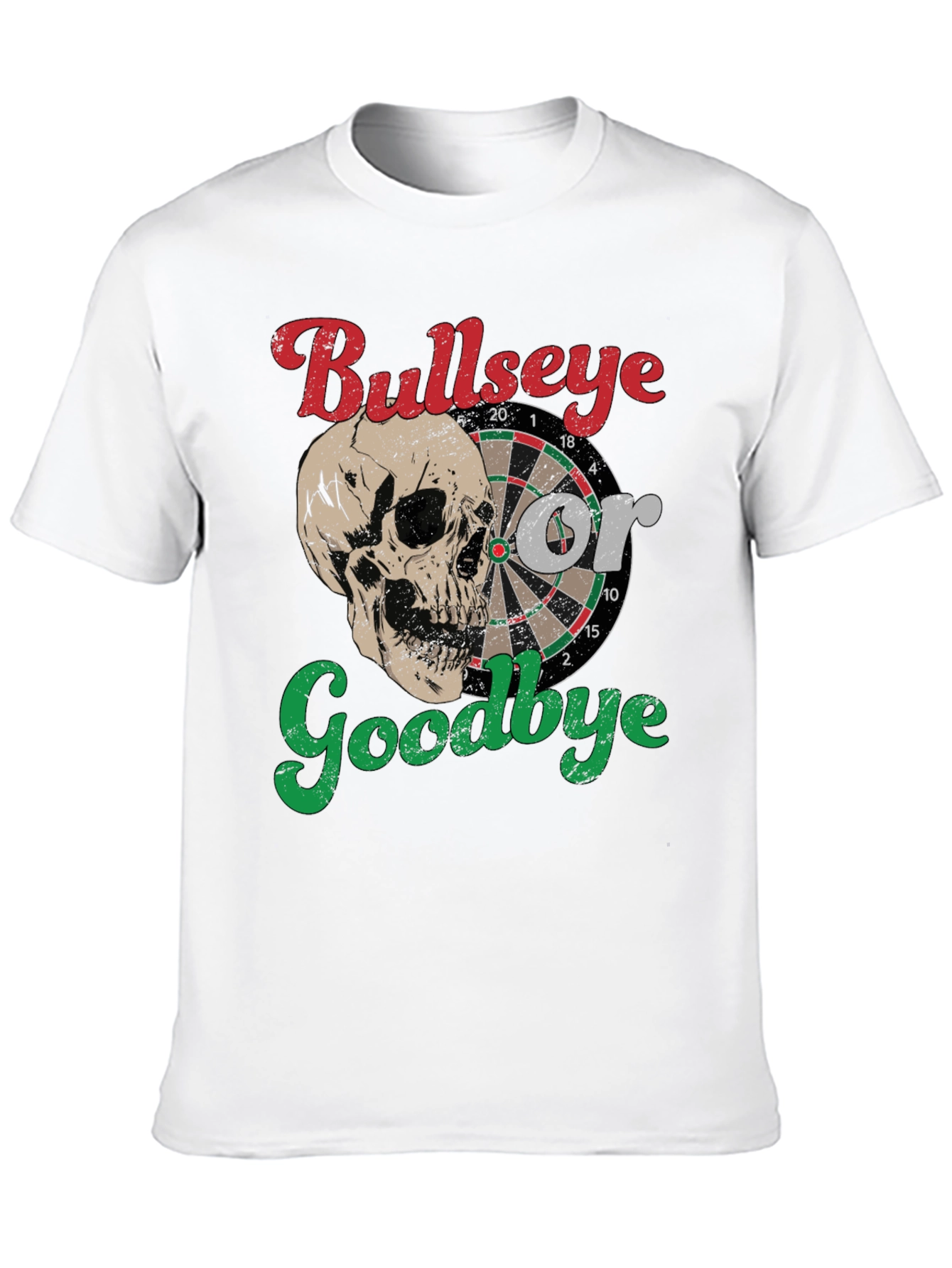 Black Bullseye or Goodbye Skull Graphic Tee view 10