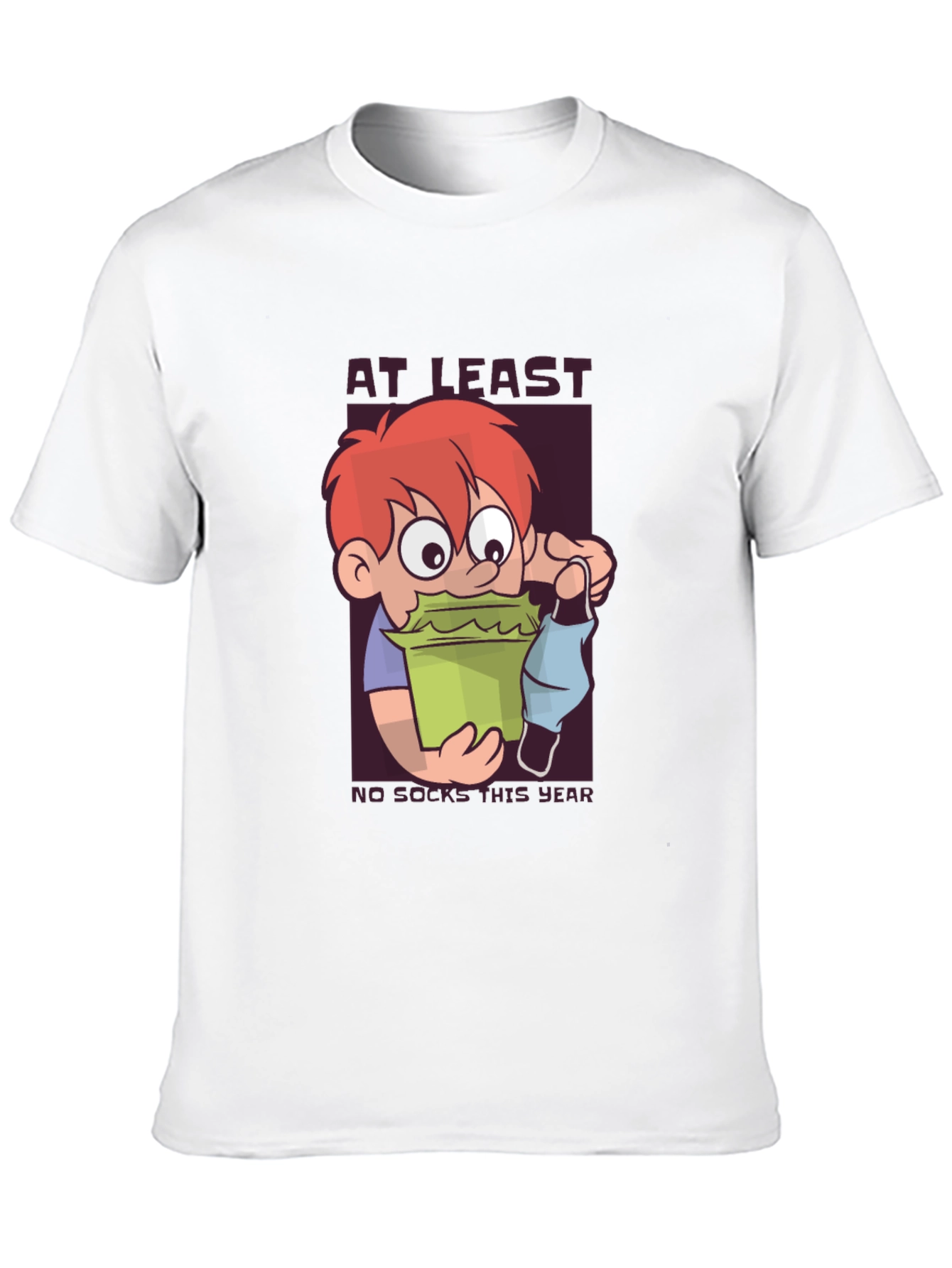 Black Funny "No Socks This Year" Graphic Tee view 10